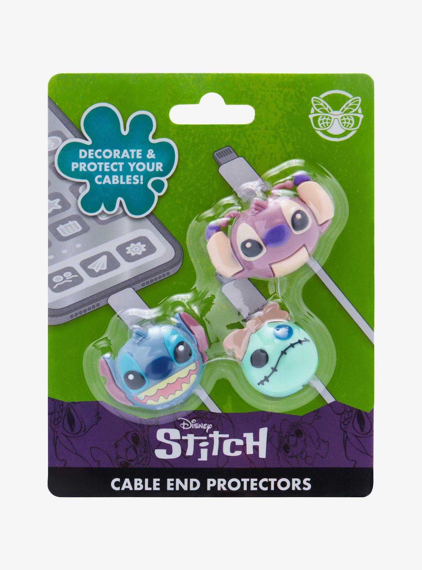 Disney Lilo & Stitch Angel, Scrump, and Stitch Cable End Protector Set, , alternate
