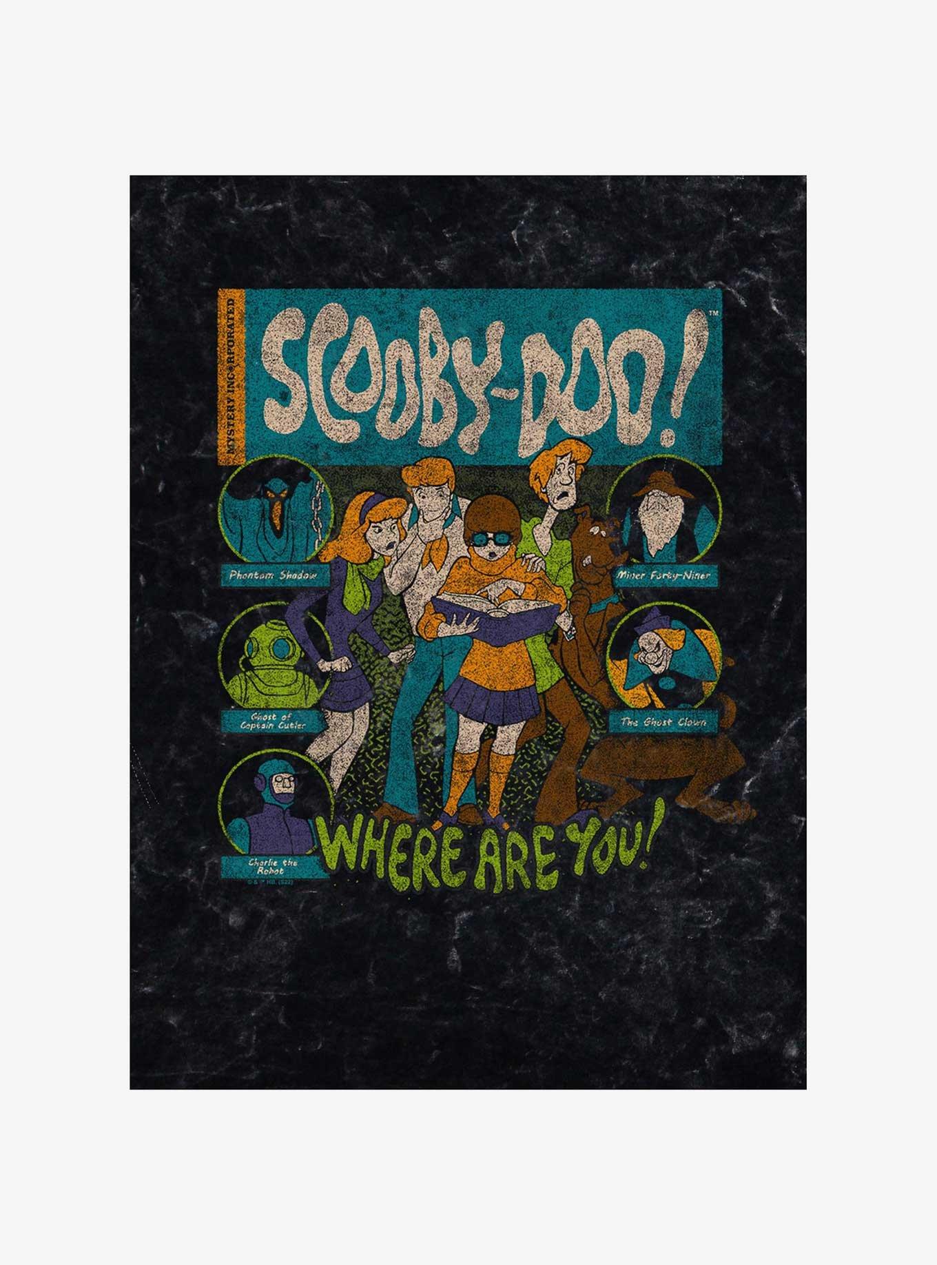 Scooby Doo Mystery Poster Mineral Wash T-Shirt, , hi-res