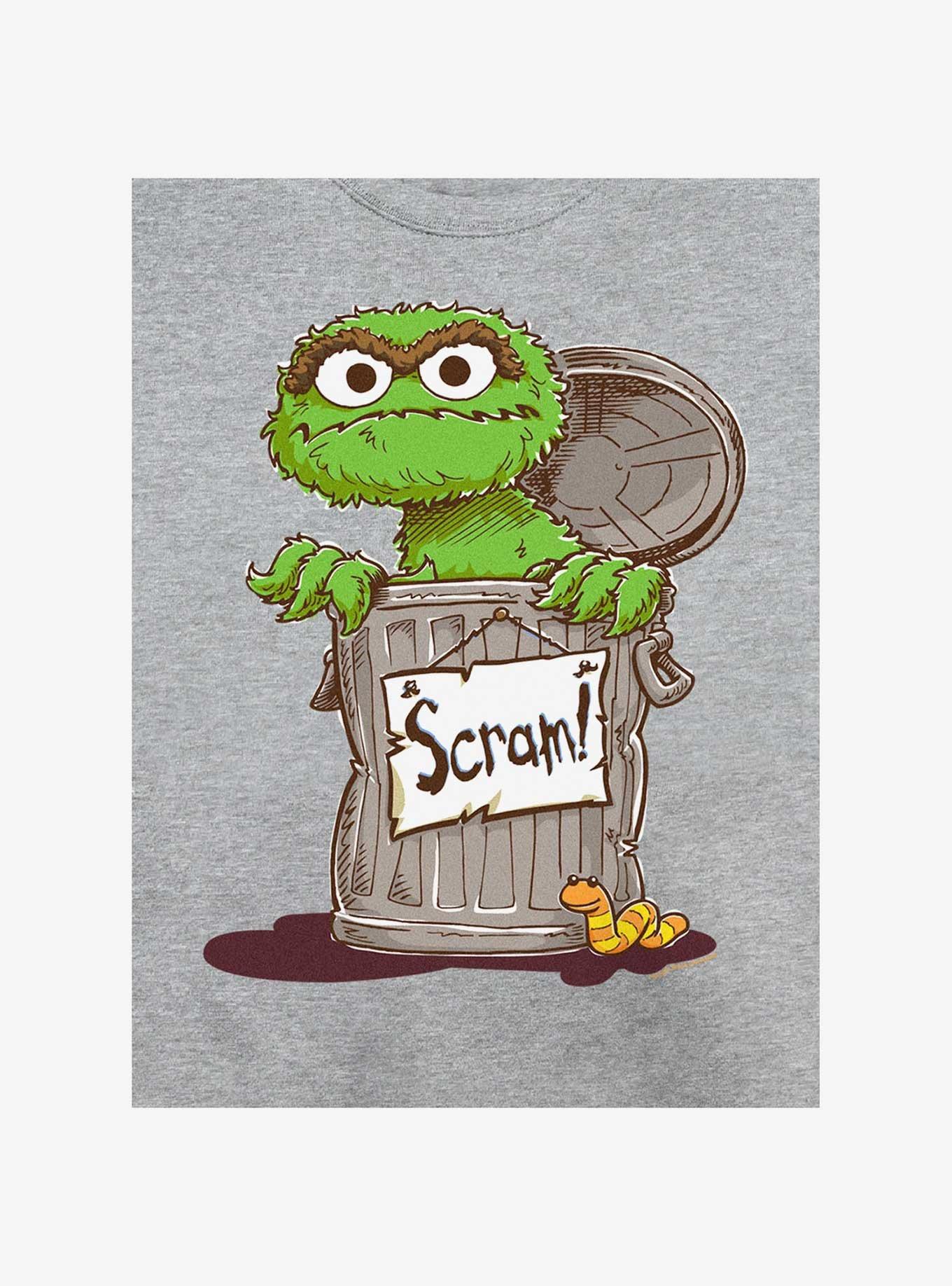 Sesame Street Oscar Scram Sign Sweatshirt, , hi-res