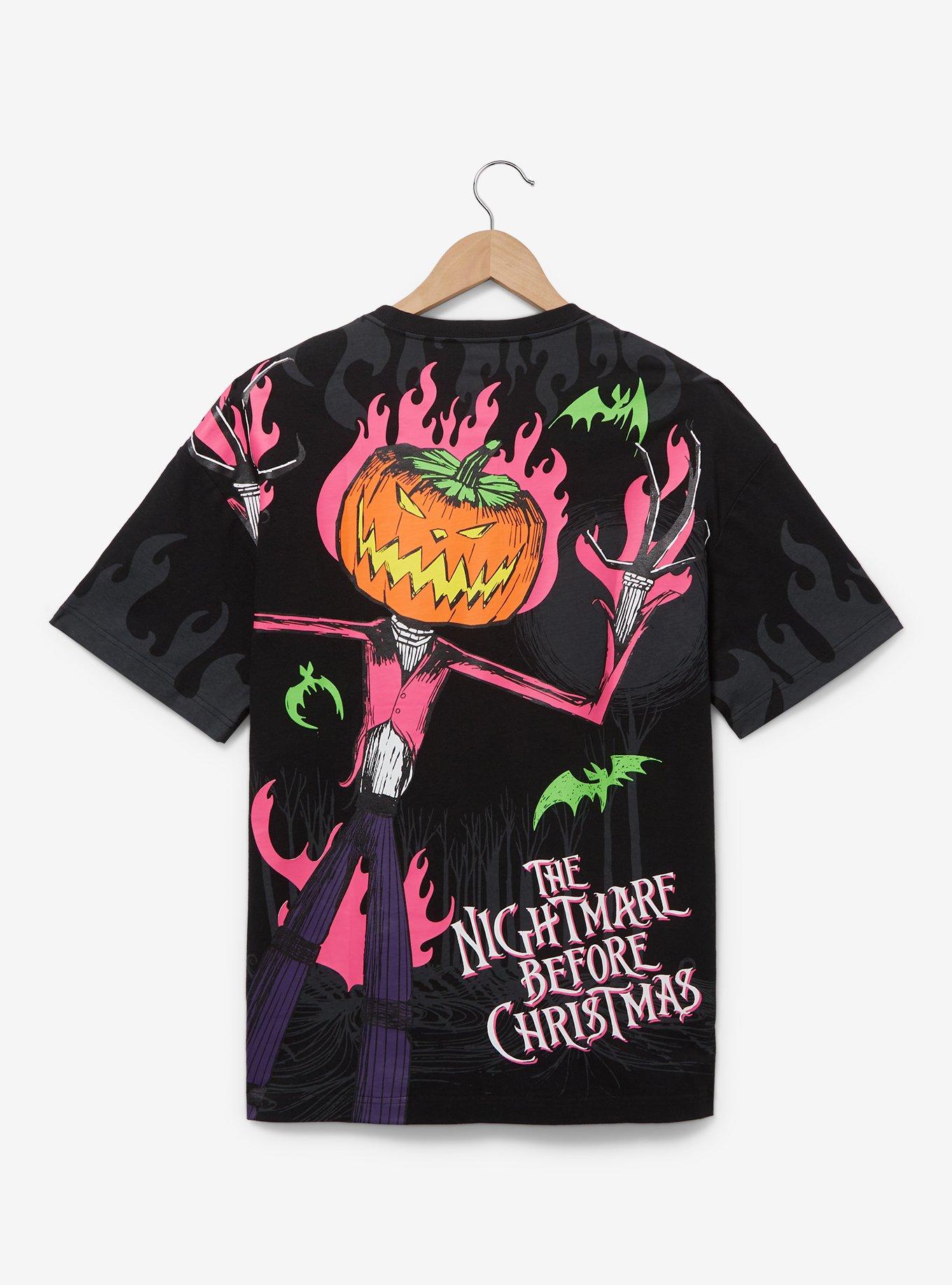 Disney The Nightmare Before Christmas Jack Skellington Pumpkin King T-Shirt - BoxLunch Exclusive, BLACK, alternate