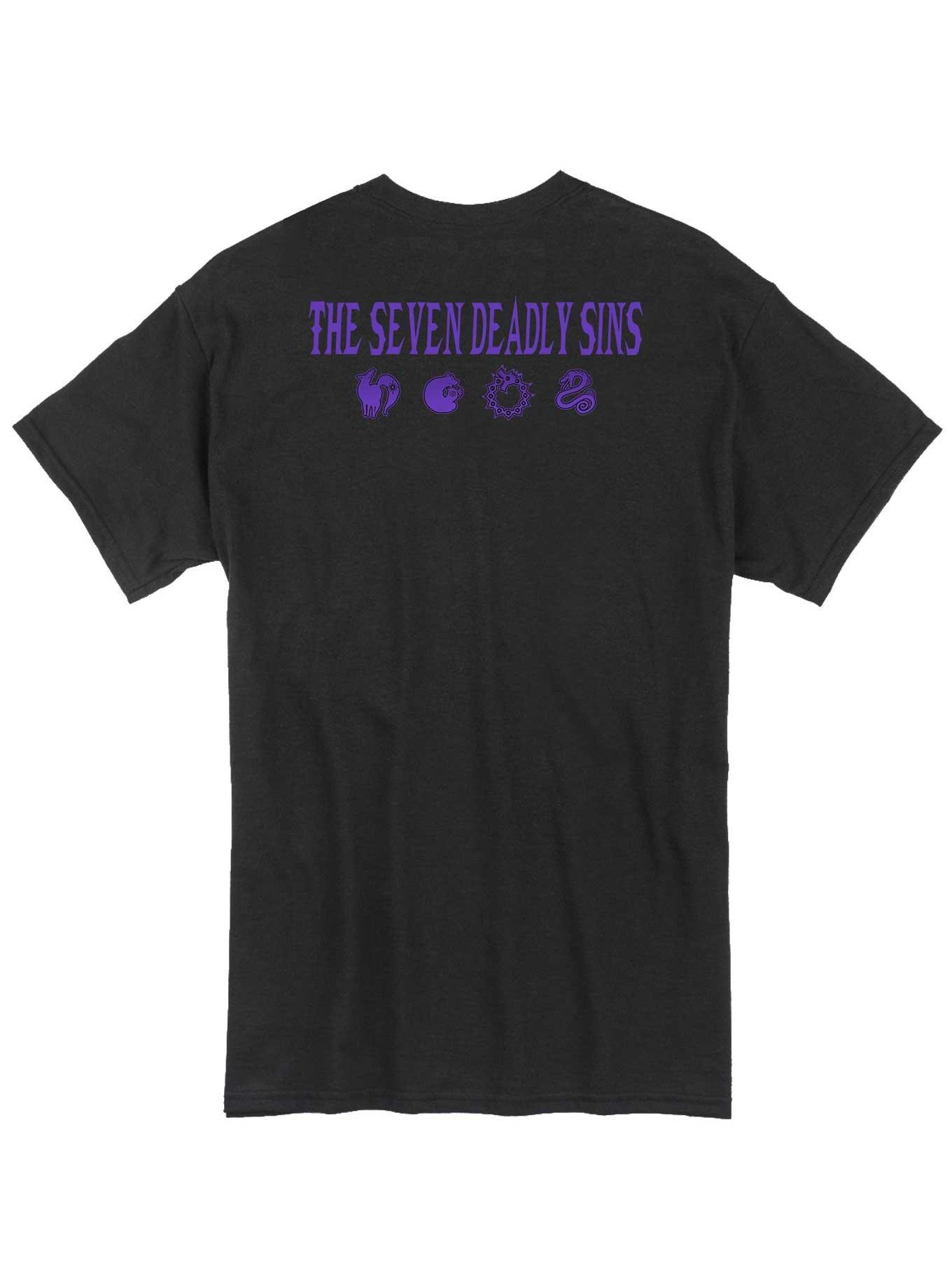 Seven Deadly Sins Chibi Character Panels T-Shirt, , alternate
