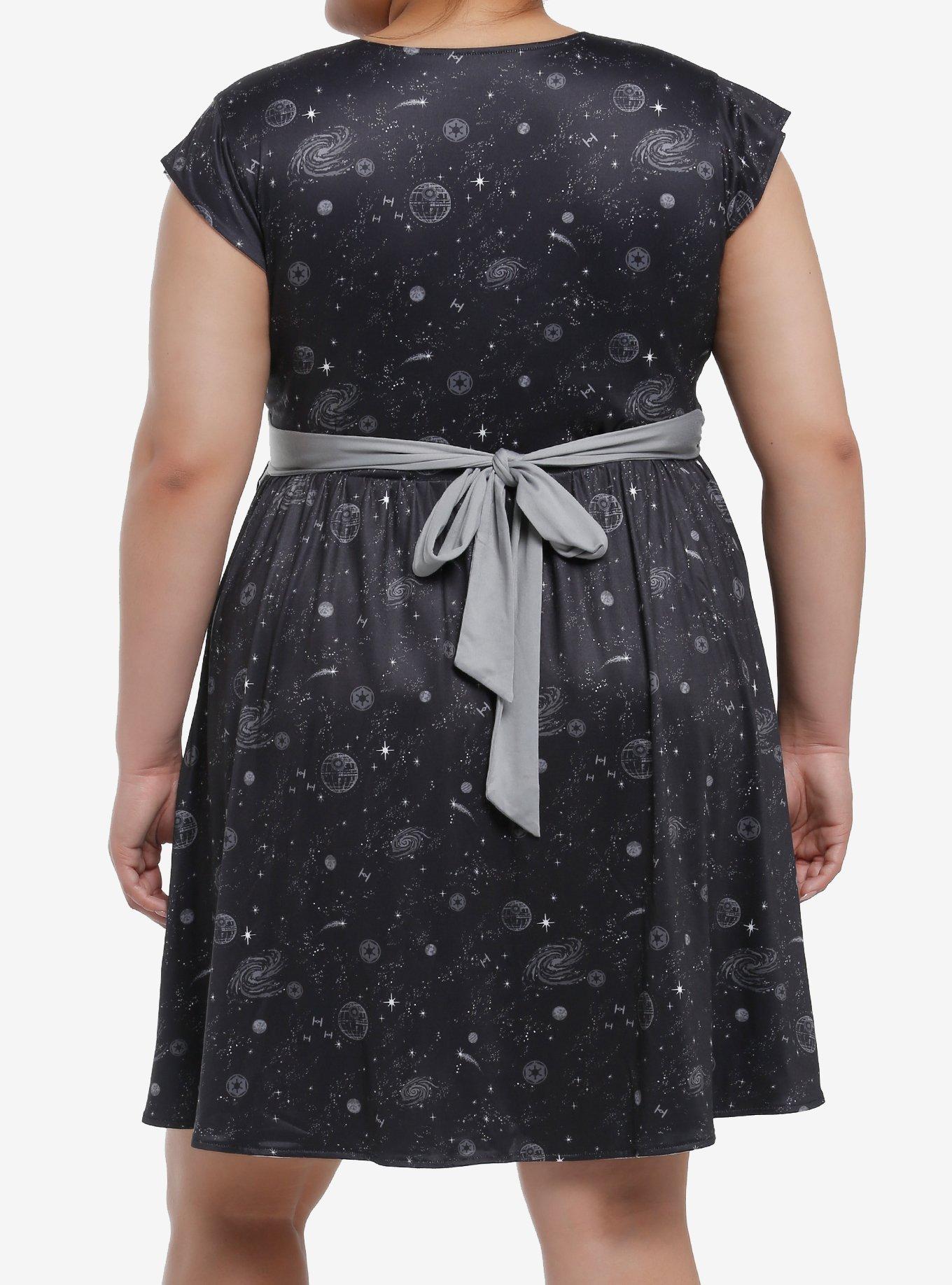 Her Universe Star Wars Light & Dark Side Reversible Wrap Dress Plus Size, MULTI, alternate