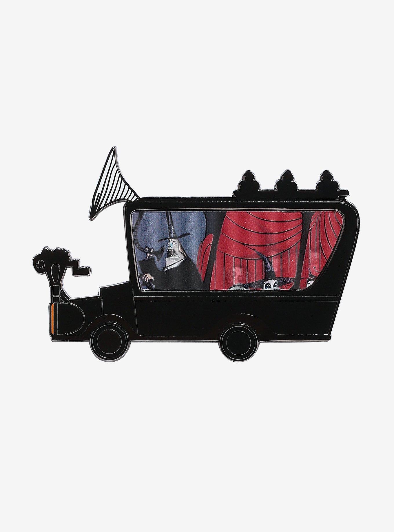 Loungefly The Nightmare Before Christmas Mayor Hearse Lenticular Enamel Pin, , hi-res