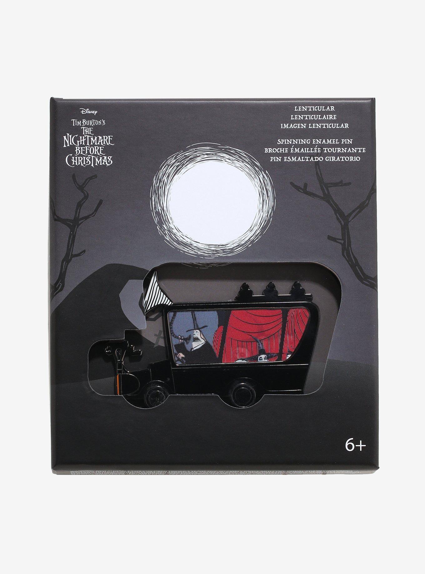 Loungefly The Nightmare Before Christmas Mayor Hearse Lenticular Enamel Pin, , alternate