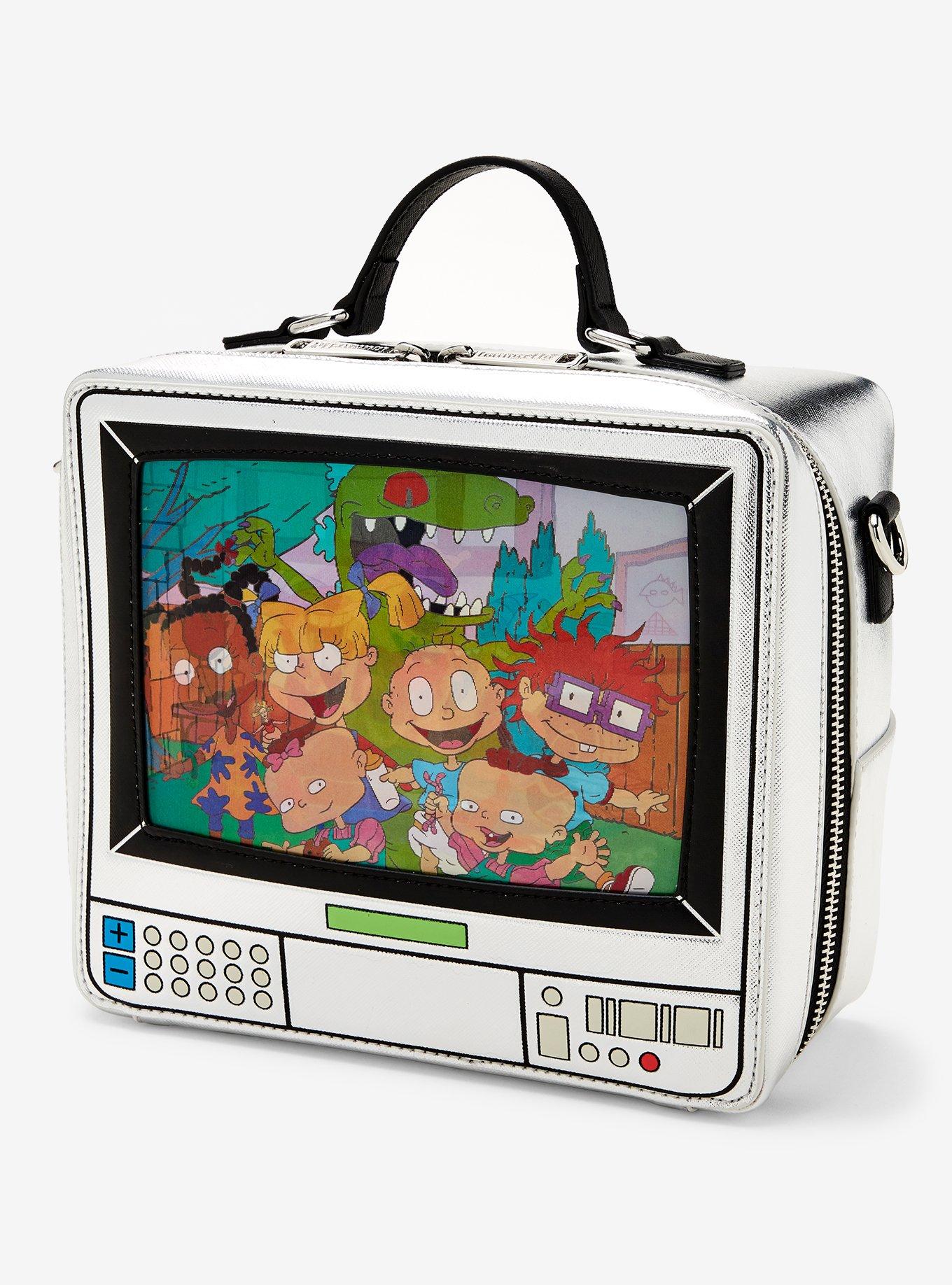 Loungefly Nickelodeon Retro TV Silver Crossbody Bag, , alternate