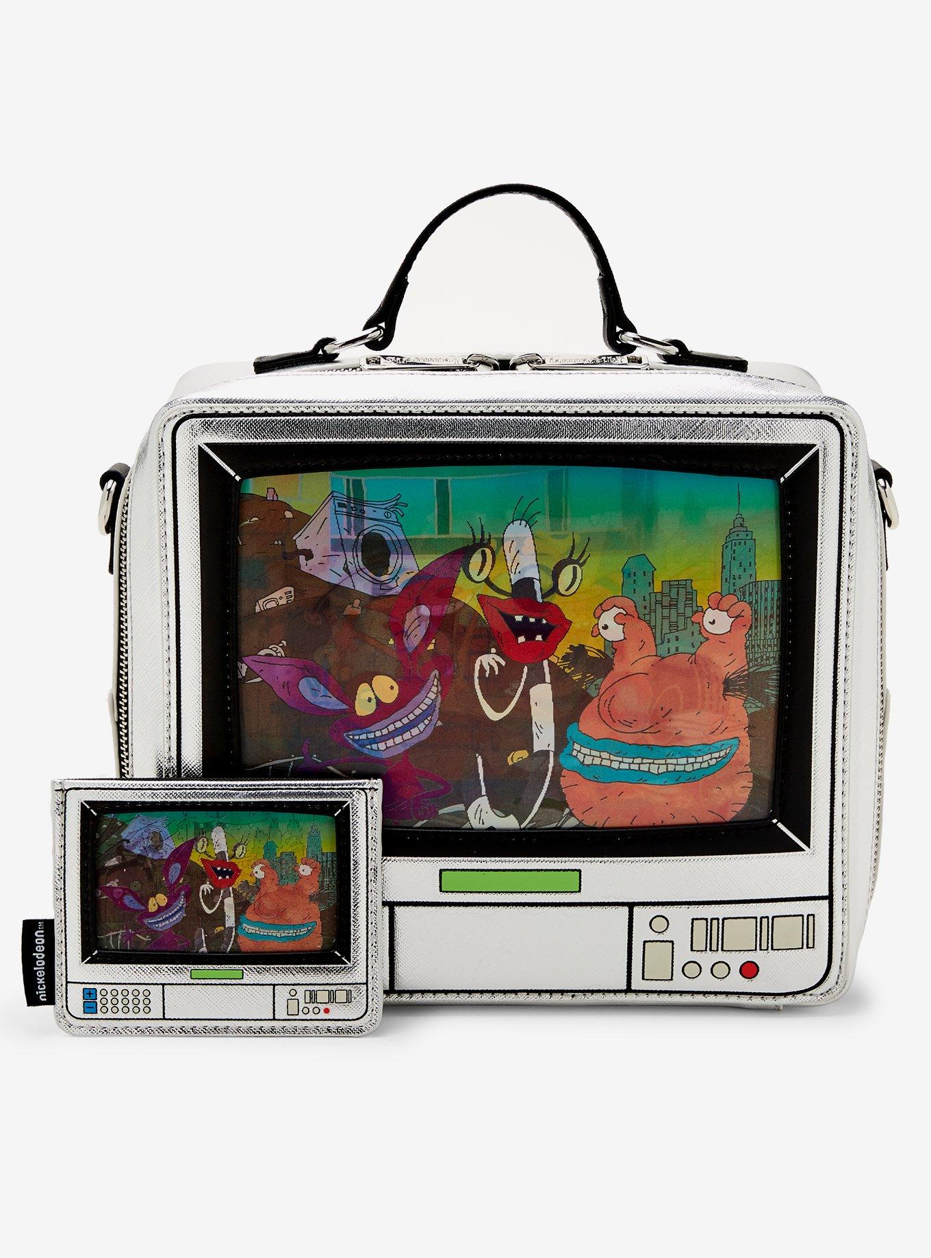 Loungefly Nickelodeon Retro TV Silver Crossbody Bag, , alternate