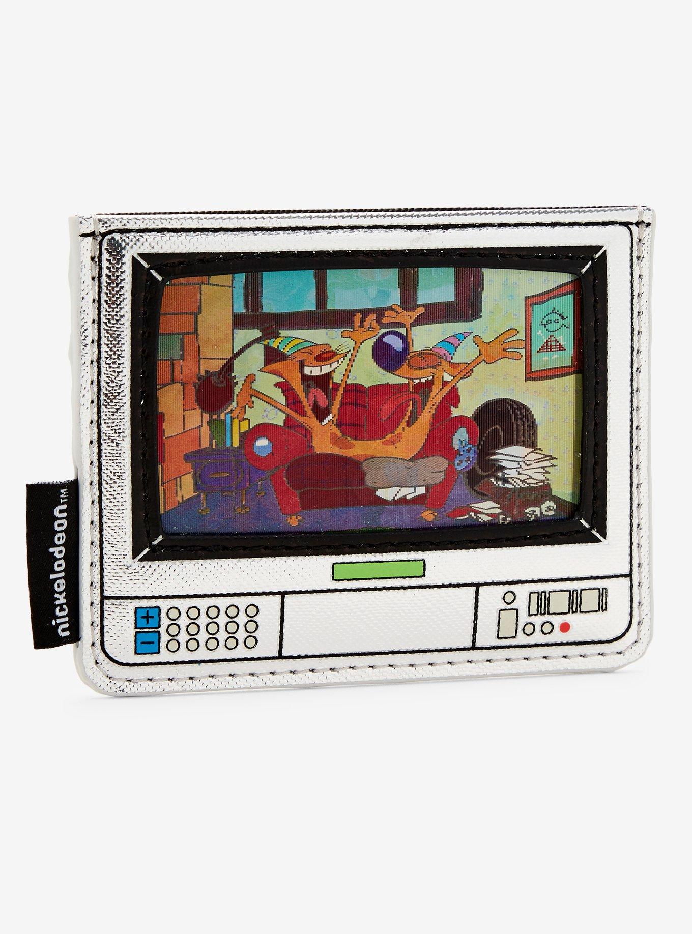 Loungefly Nickelodeon Retro TV Silver Cardholder, , alternate