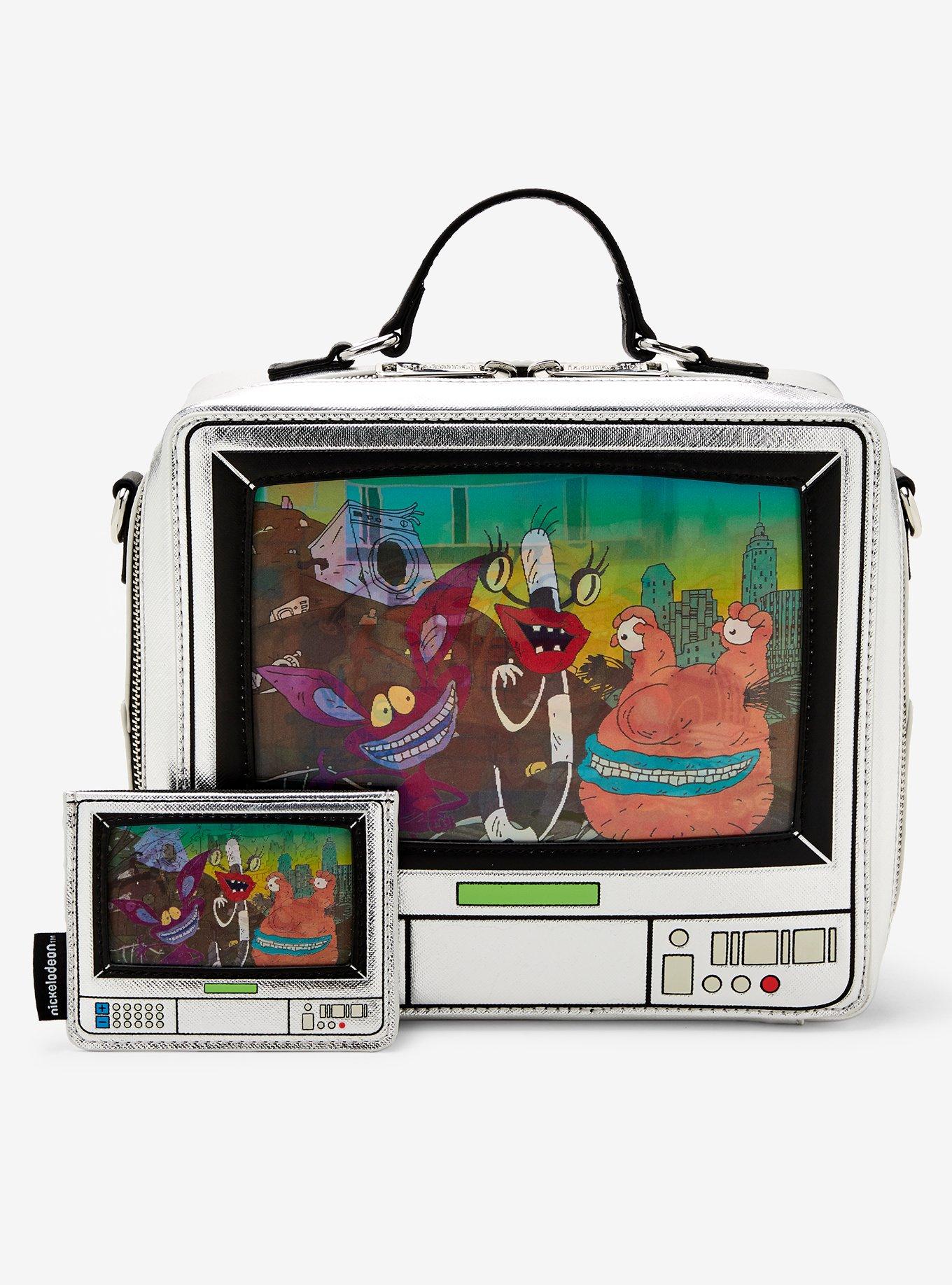 Loungefly Nickelodeon Retro TV Silver Cardholder, , alternate