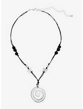Thorn & Fable Swirl Pendant Cord Necklace, , hi-res