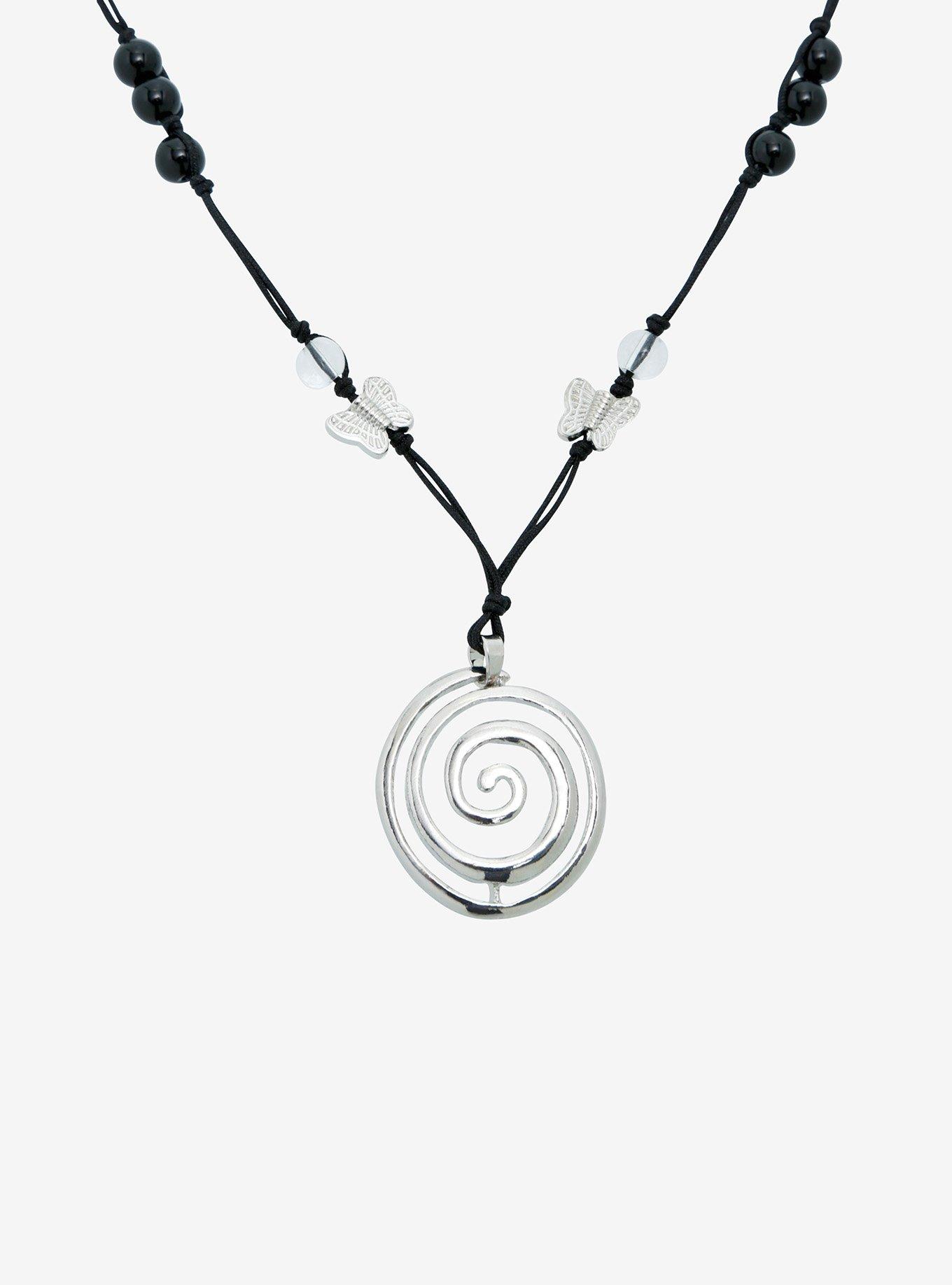 Thorn & Fable Swirl Pendant Cord Necklace
