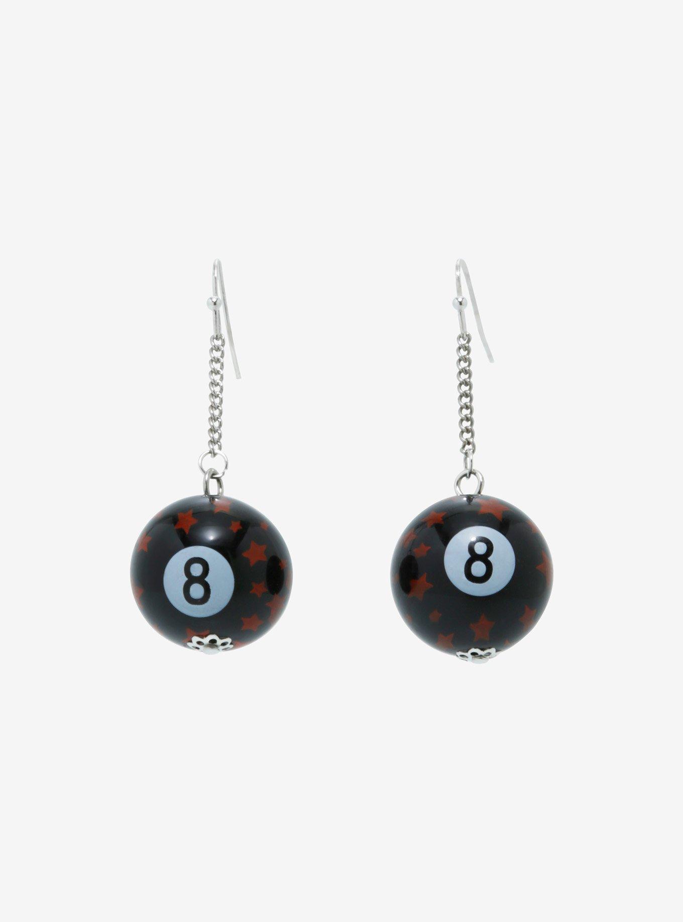Social Collision® Star 8 Ball Drop Earrings, , alternate