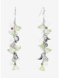 Thorn & Fable Moon Floral Drop Earrings, , alternate