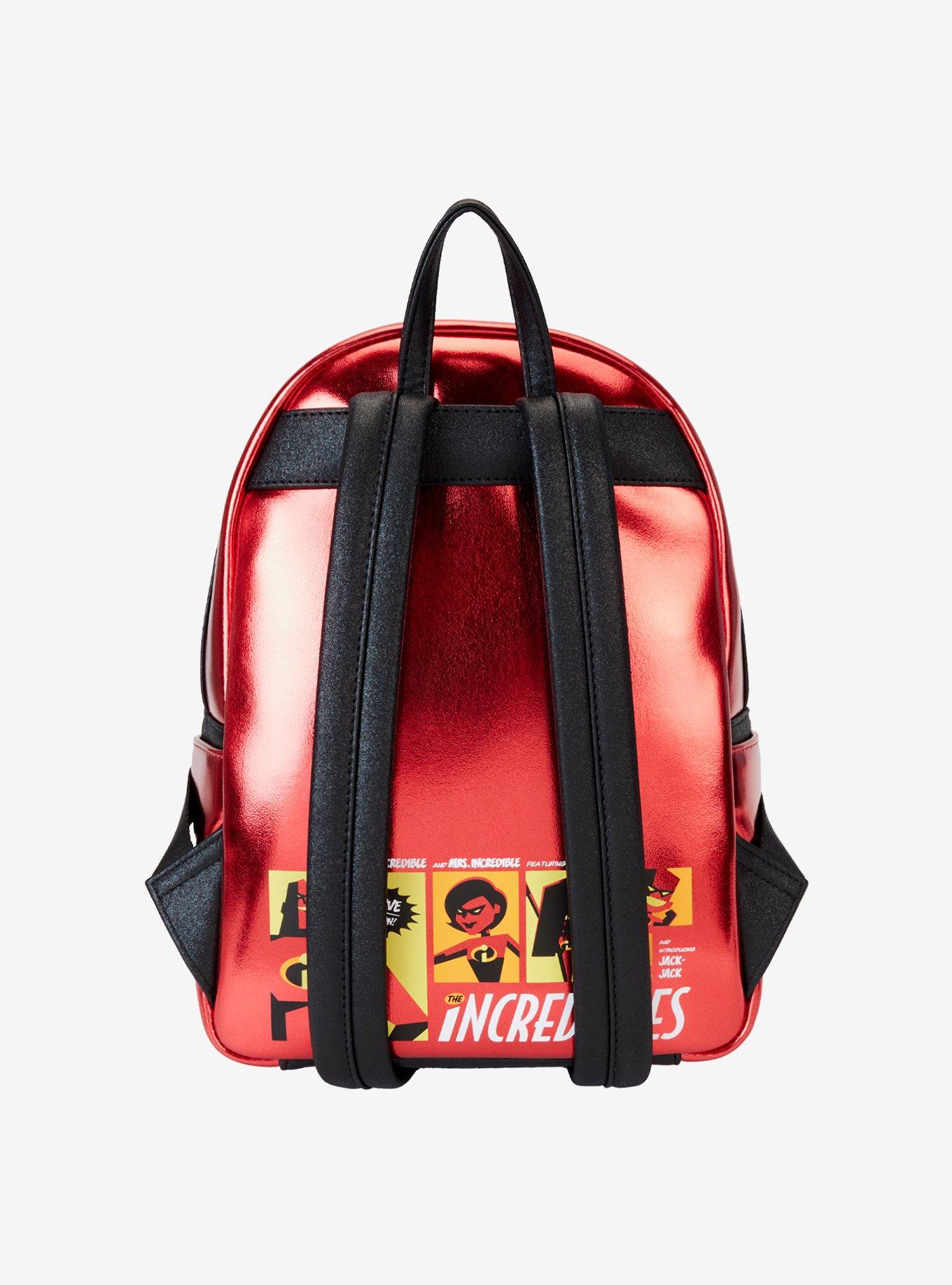 Loungefly Disney Pixar The Incredibles Suit Light-Up Mini Backpack With Coin Purse, , alternate