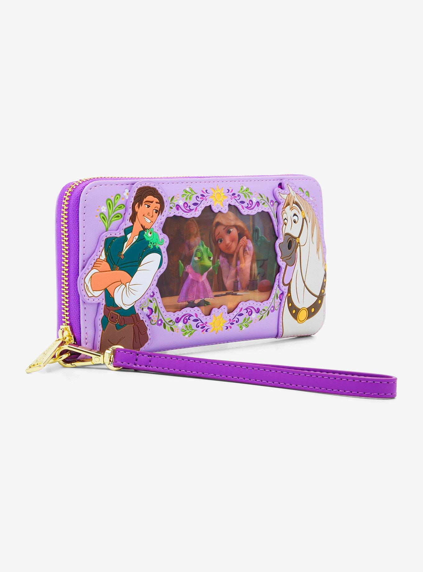 Loungefly Disney Tangled Rapunzel & Flynn Lenticular Tech Wallet, , alternate