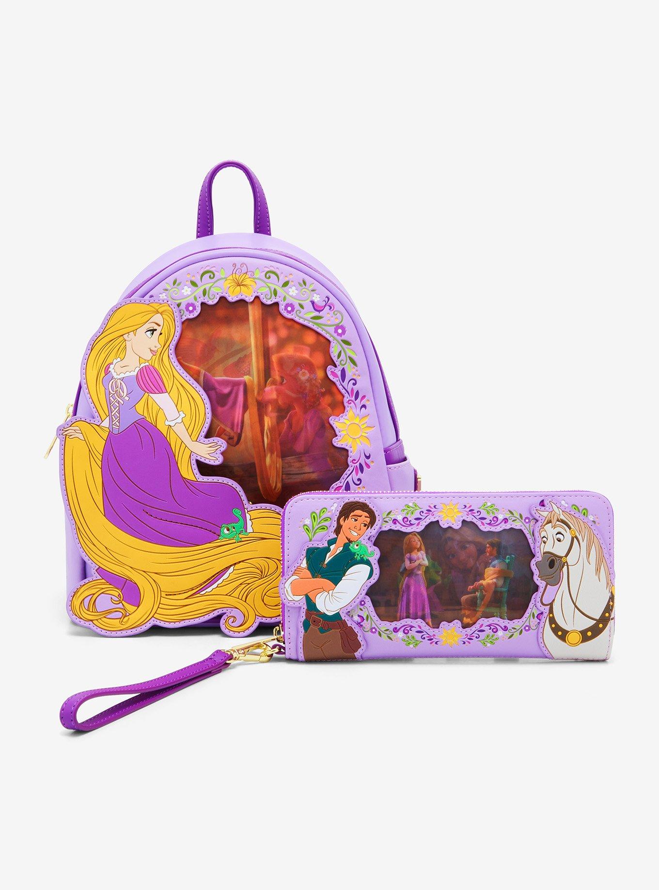 Loungefly Disney Tangled Rapunzel & Flynn Lenticular Tech Wallet, , alternate