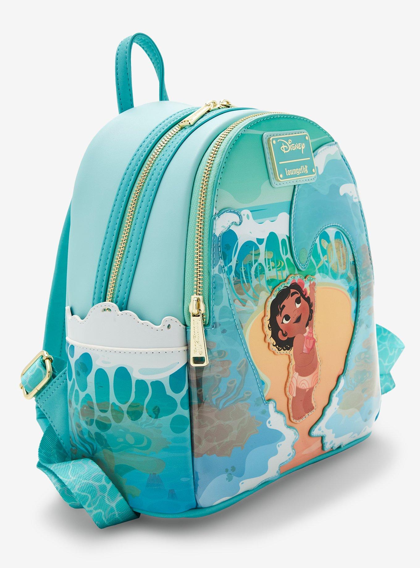 Loungefly Disney Moana Ocean Waves Mini Backpack, , alternate