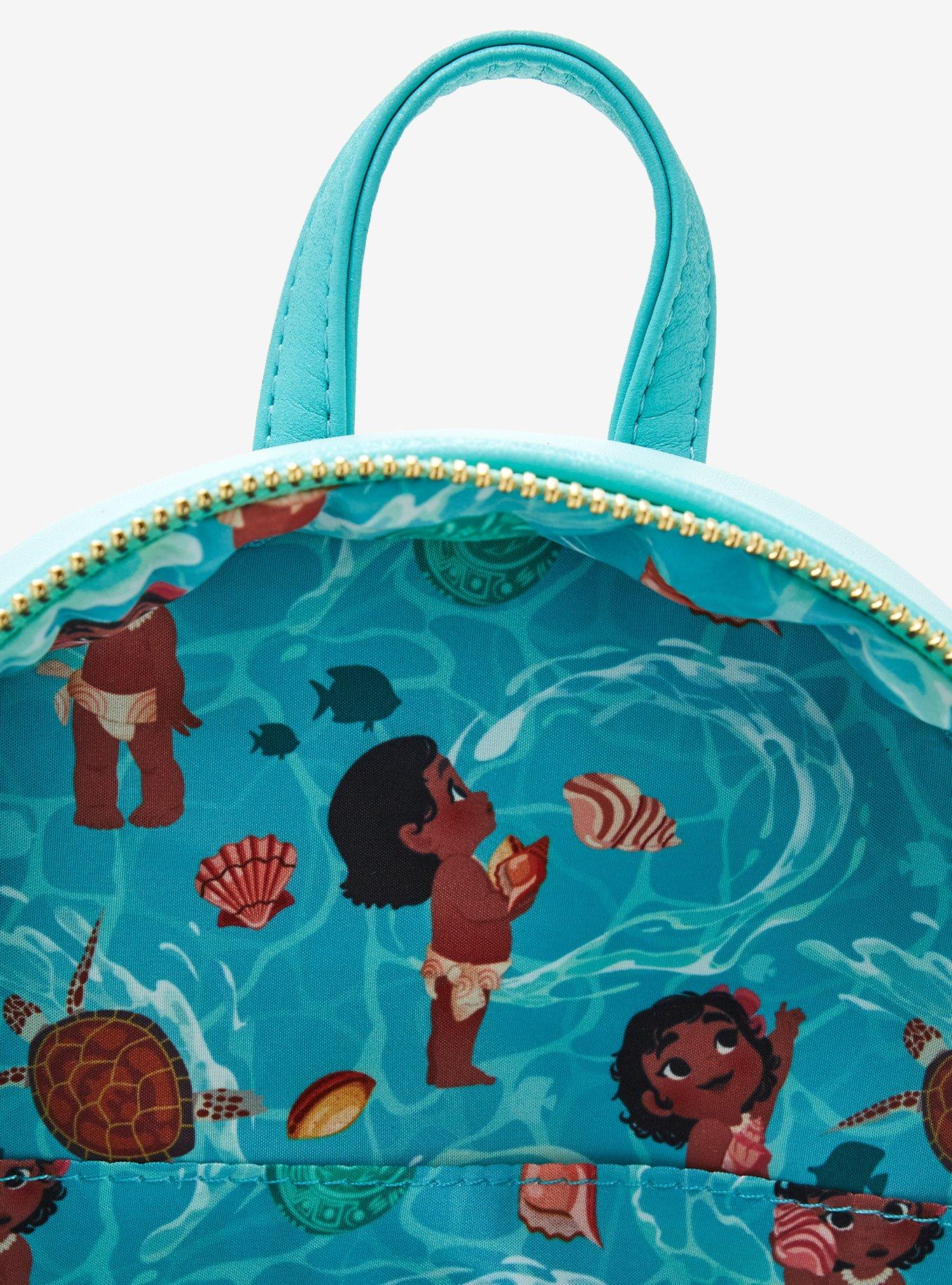 Loungefly Disney Moana Ocean Waves Mini Backpack, , alternate