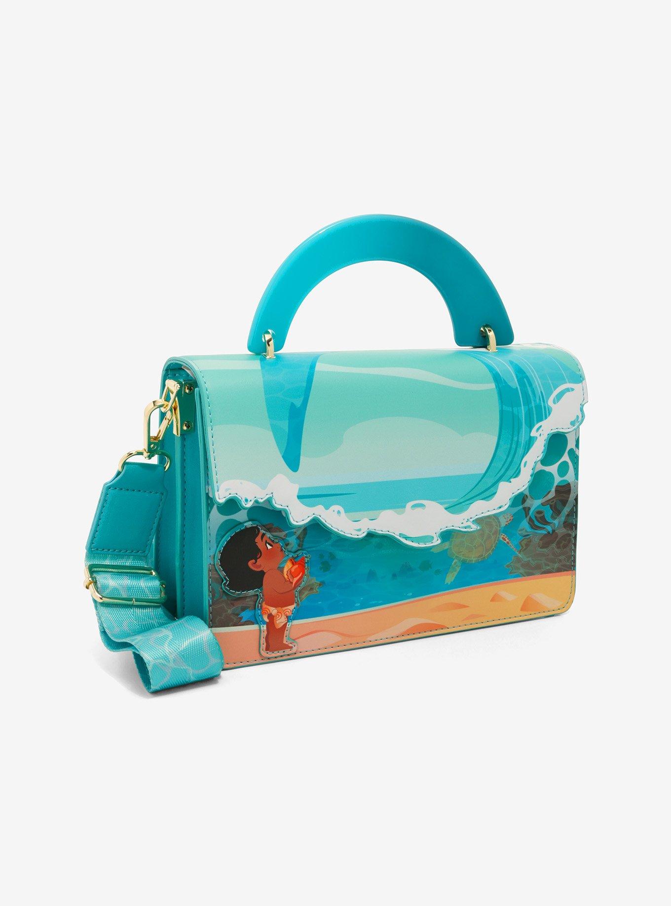 Loungefly Disney Moana Ocean Waves Crossbody Bag, , alternate