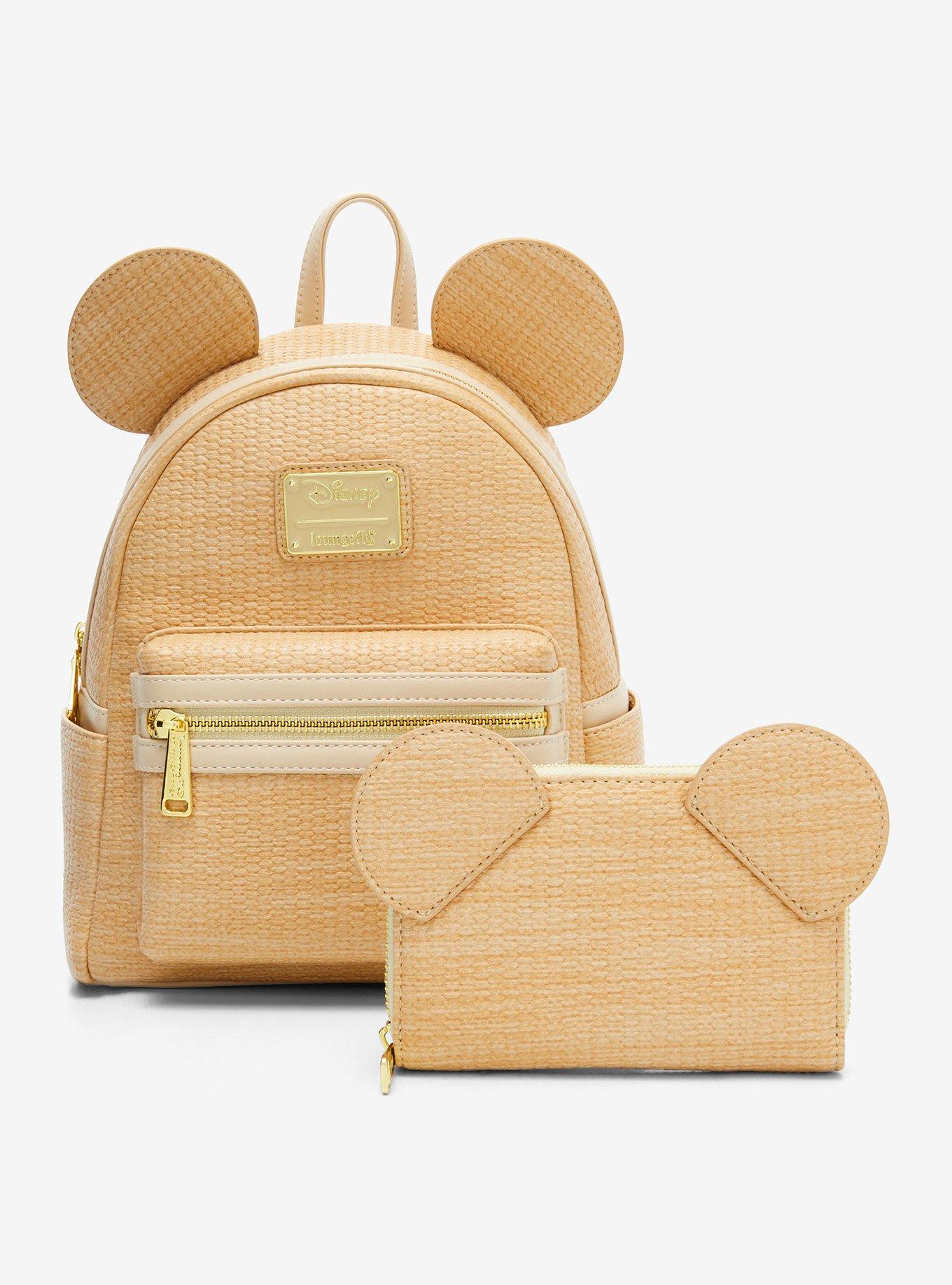 Loungefly Disney Mickey Mouse Straw Ears Mini Backpack, , alternate