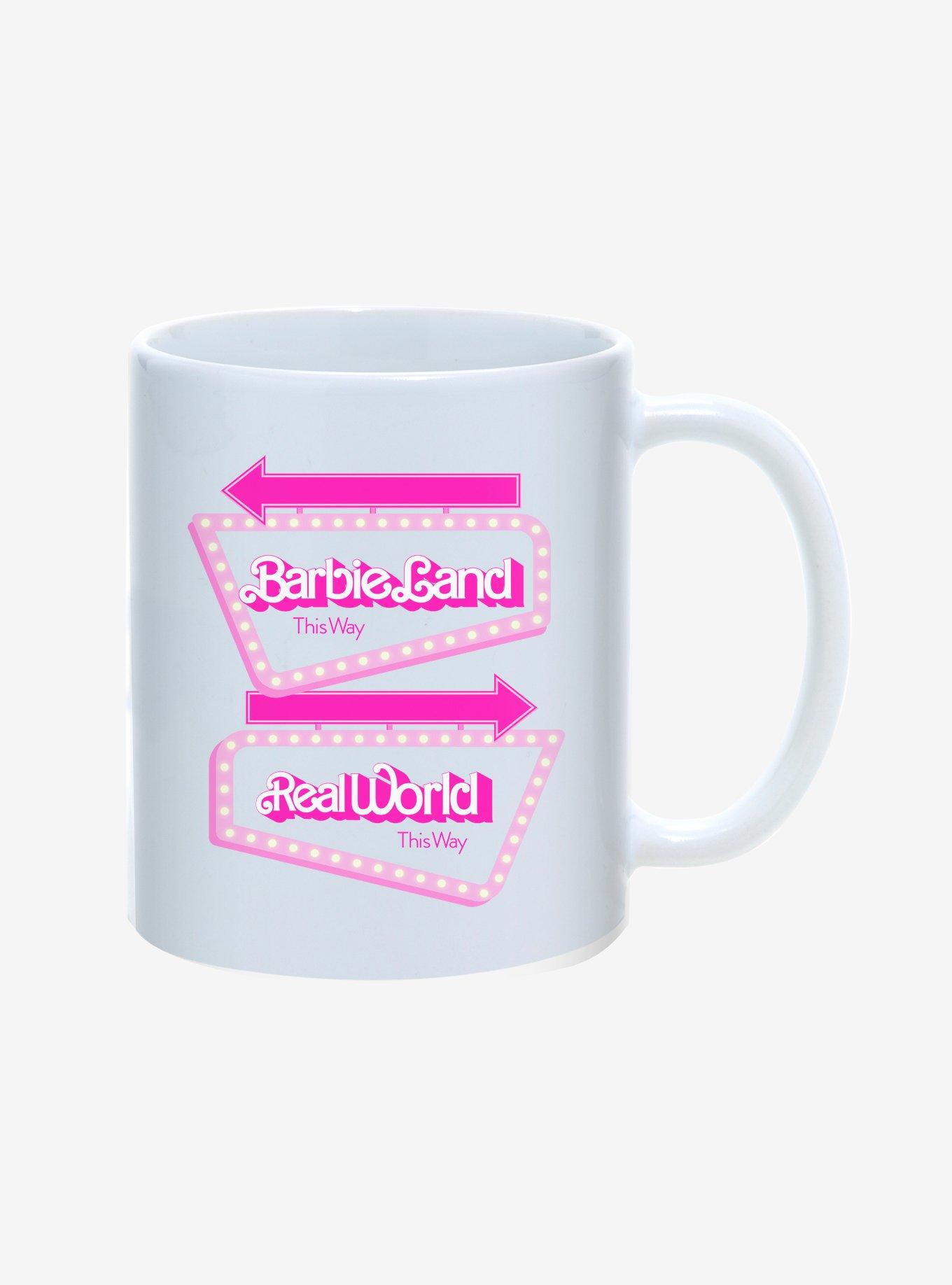 Barbie Barbieland Real World Signs Mug 11oz, , alternate