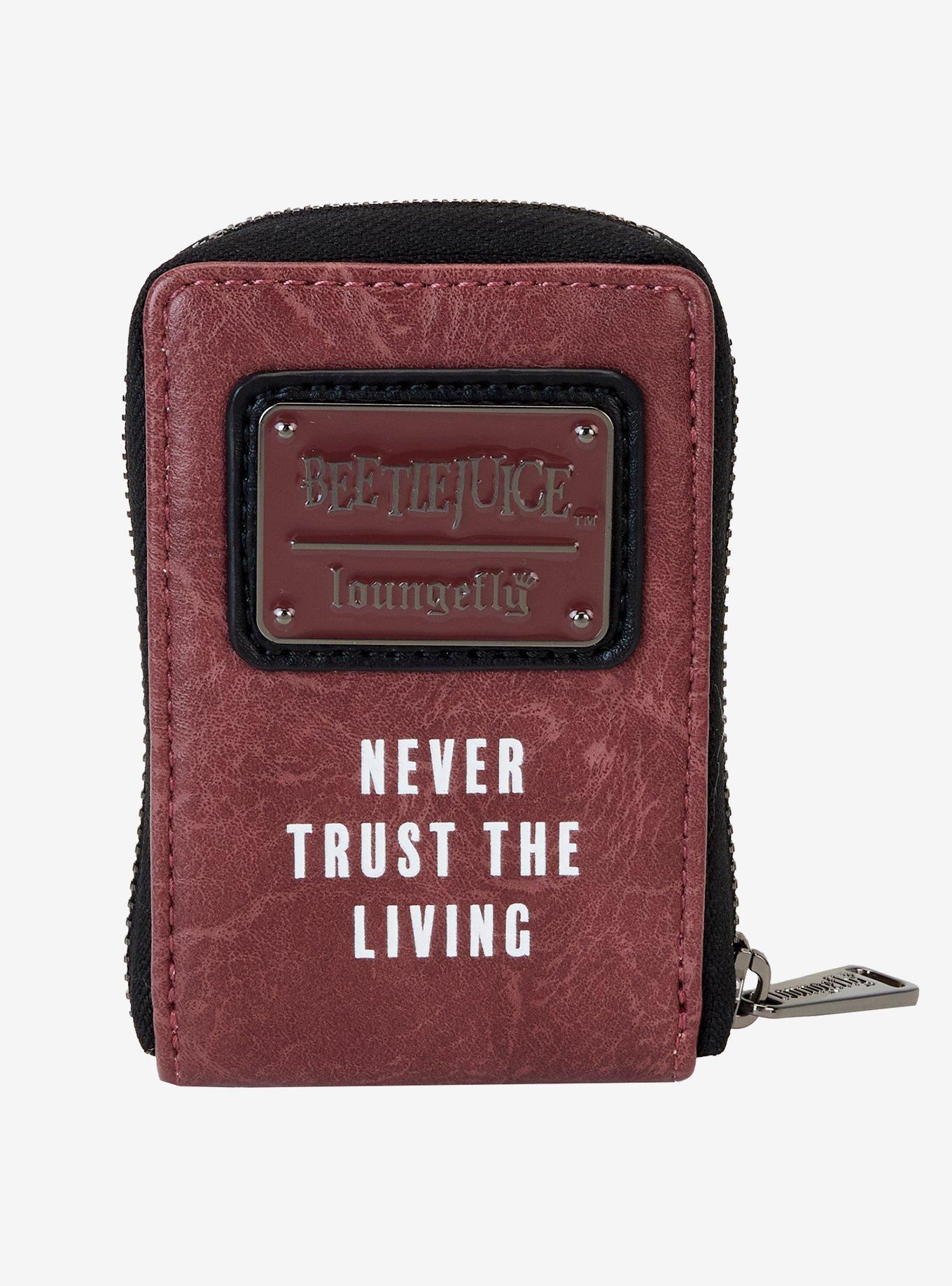 Loungefly Beetlejuice Handbook For The Recently Deceased Accordion Wallet, , alternate