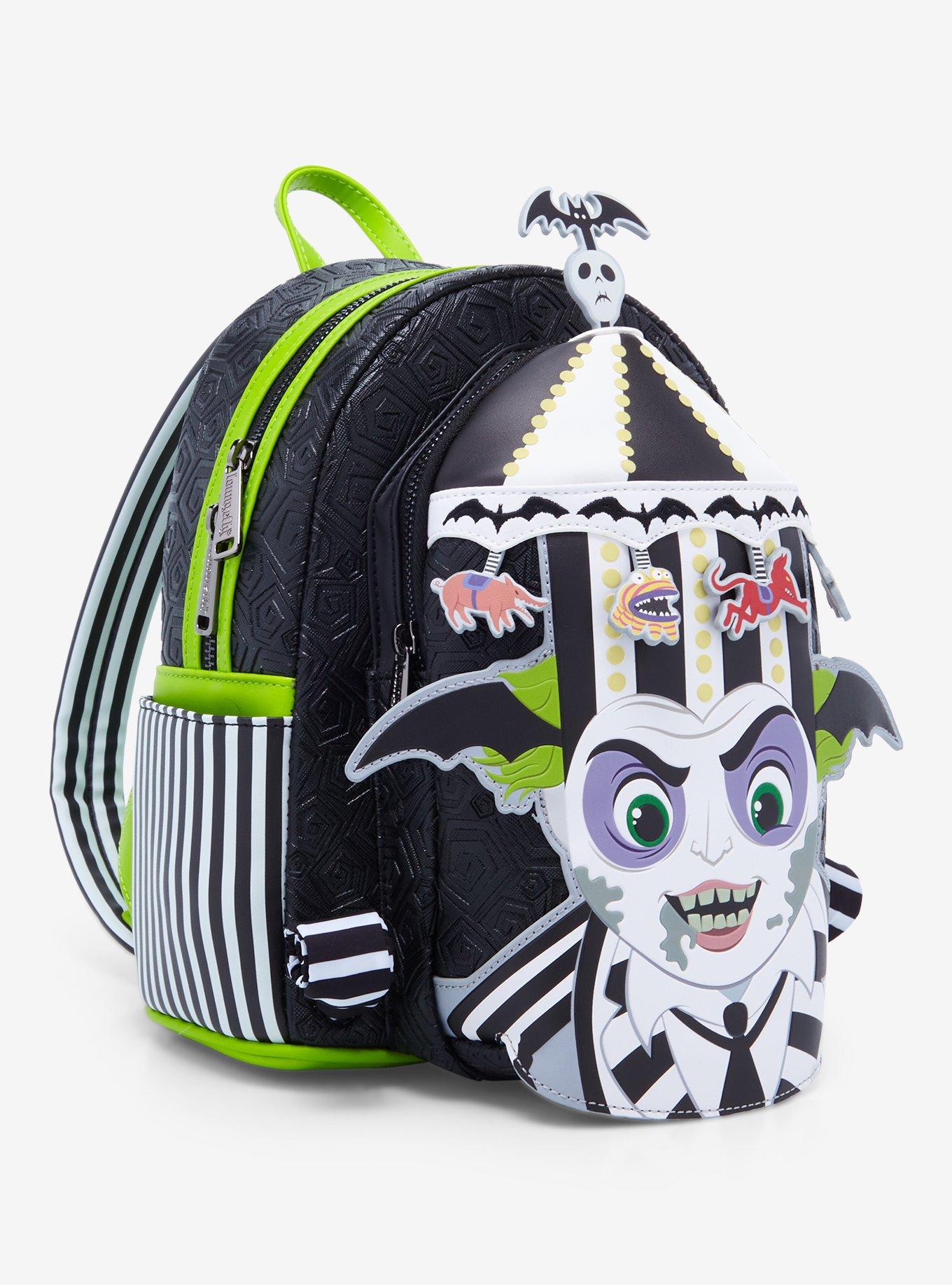 Loungefly Beetlejuice Carousel Glow-In-The-Dark Mini Backpack, , alternate