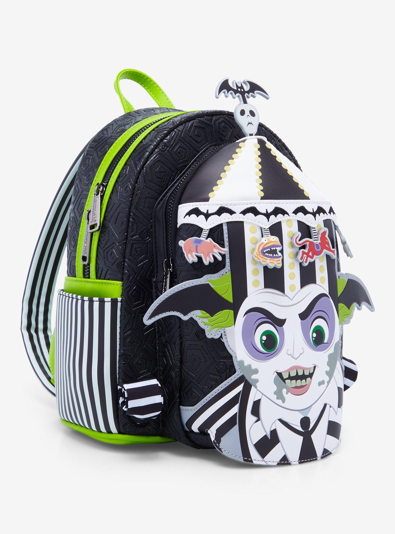 Loungefly Beetlejuice Carousel Glow-In-The-Dark Mini Backpack, , hi-res