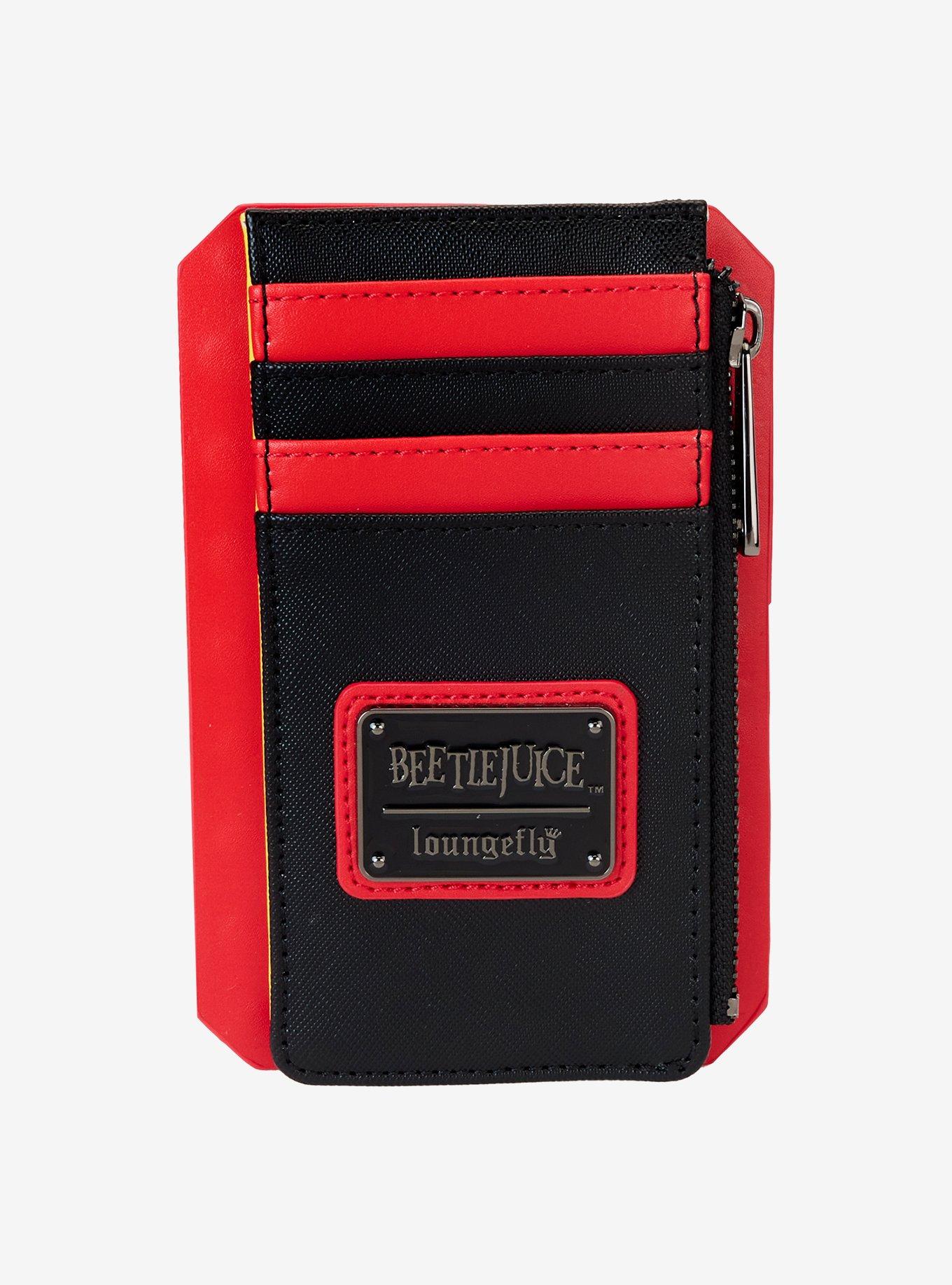 Loungefly Beetlejuice Betelgeuse Marquee Glow-In-The-Dark Large Cardholder, , alternate