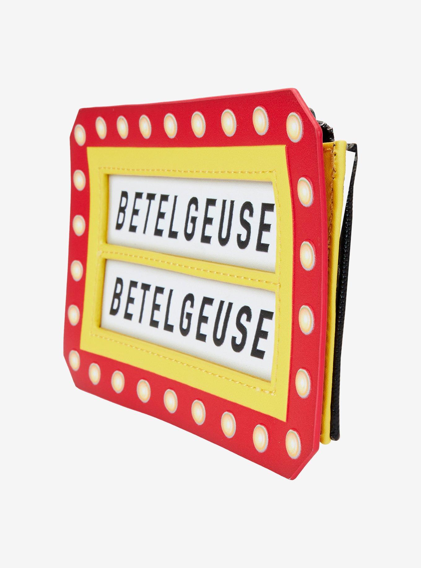 Loungefly Beetlejuice Betelgeuse Marquee Glow-In-The-Dark Large Cardholder, , alternate