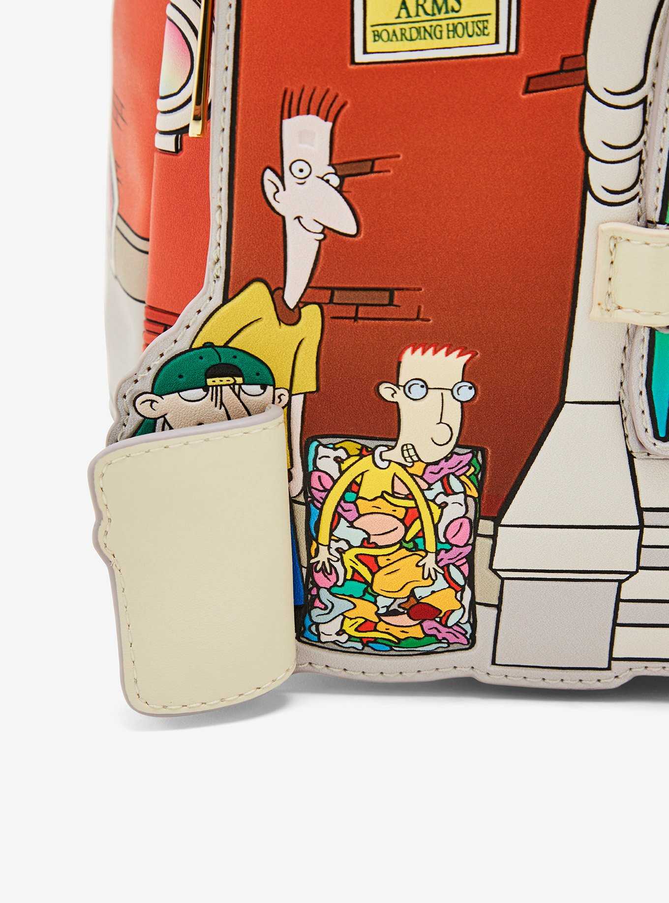 Loungefly Hey Arnold! Boarding House Magnetic Mini Backpack, , hi-res