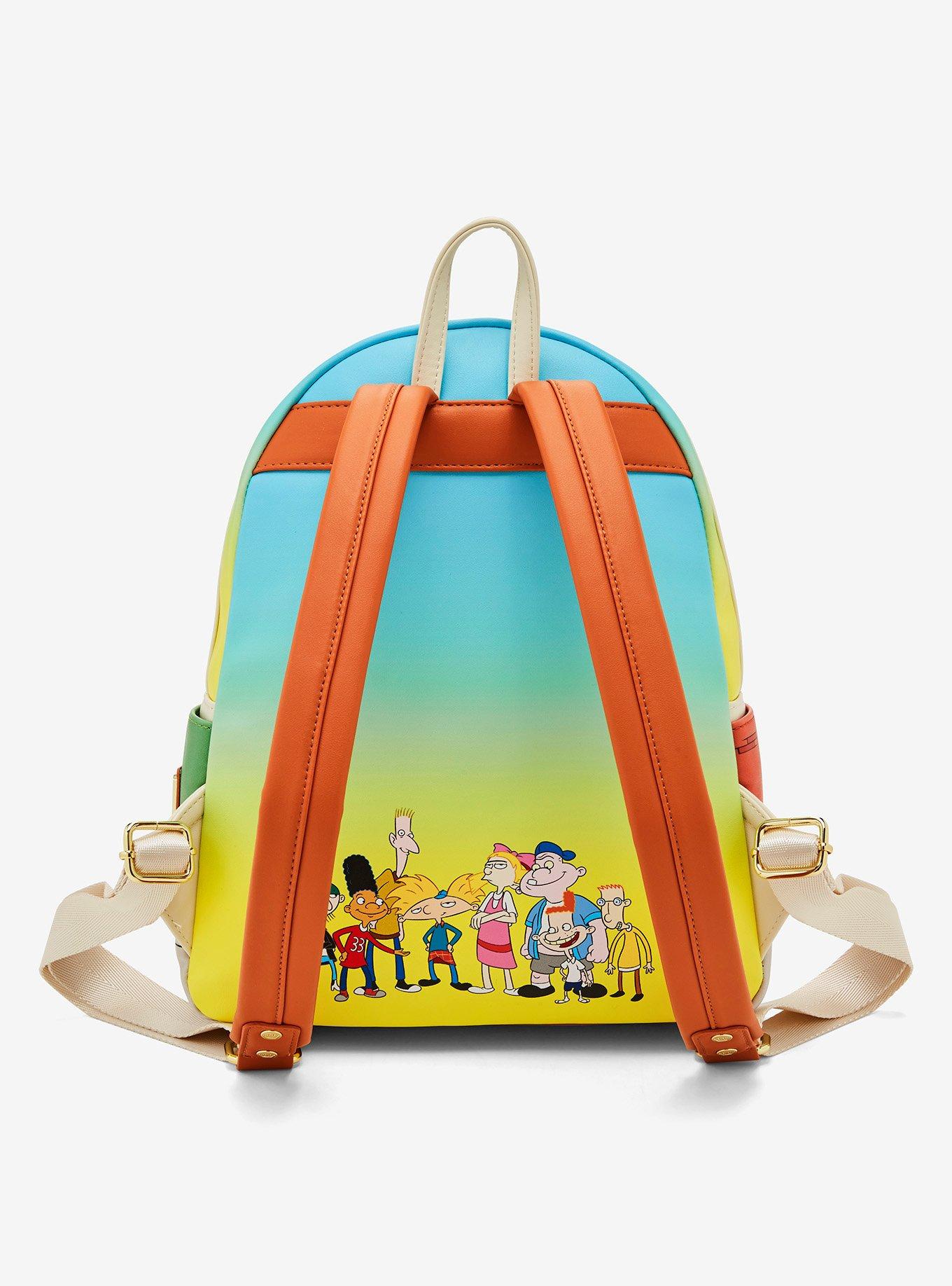 Loungefly Hey Arnold! Boarding House Magnetic Mini Backpack, , alternate