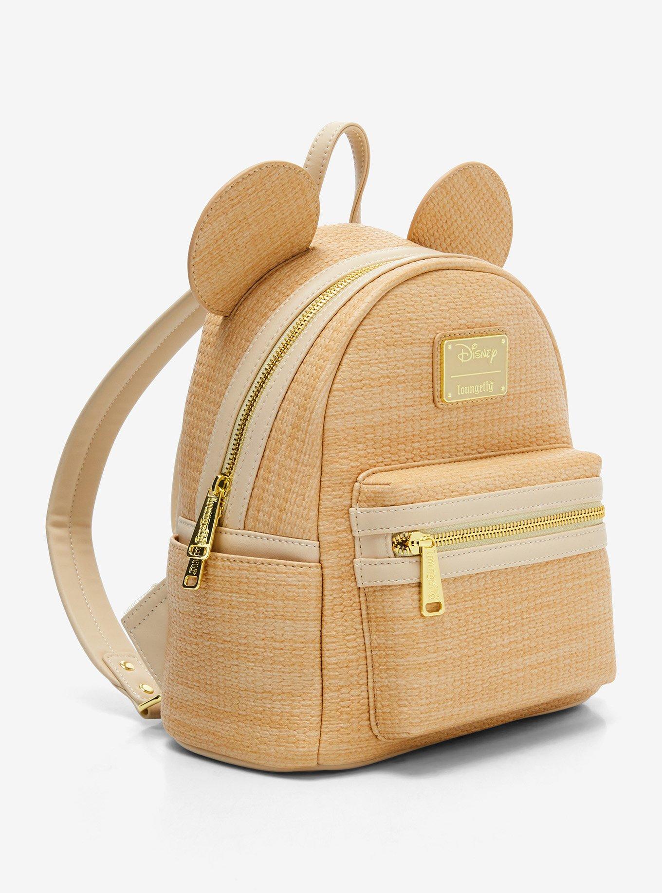 Loungefly Disney Mickey Mouse Straw Ears Mini Backpack, , alternate