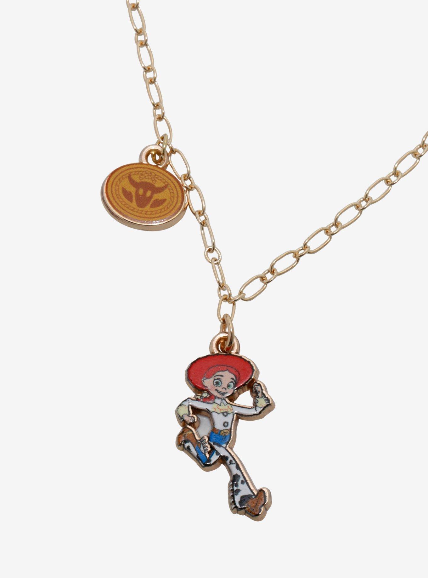 Disney Pixar Toy Story Woody & Jessie Best Friend Necklace Set, , alternate