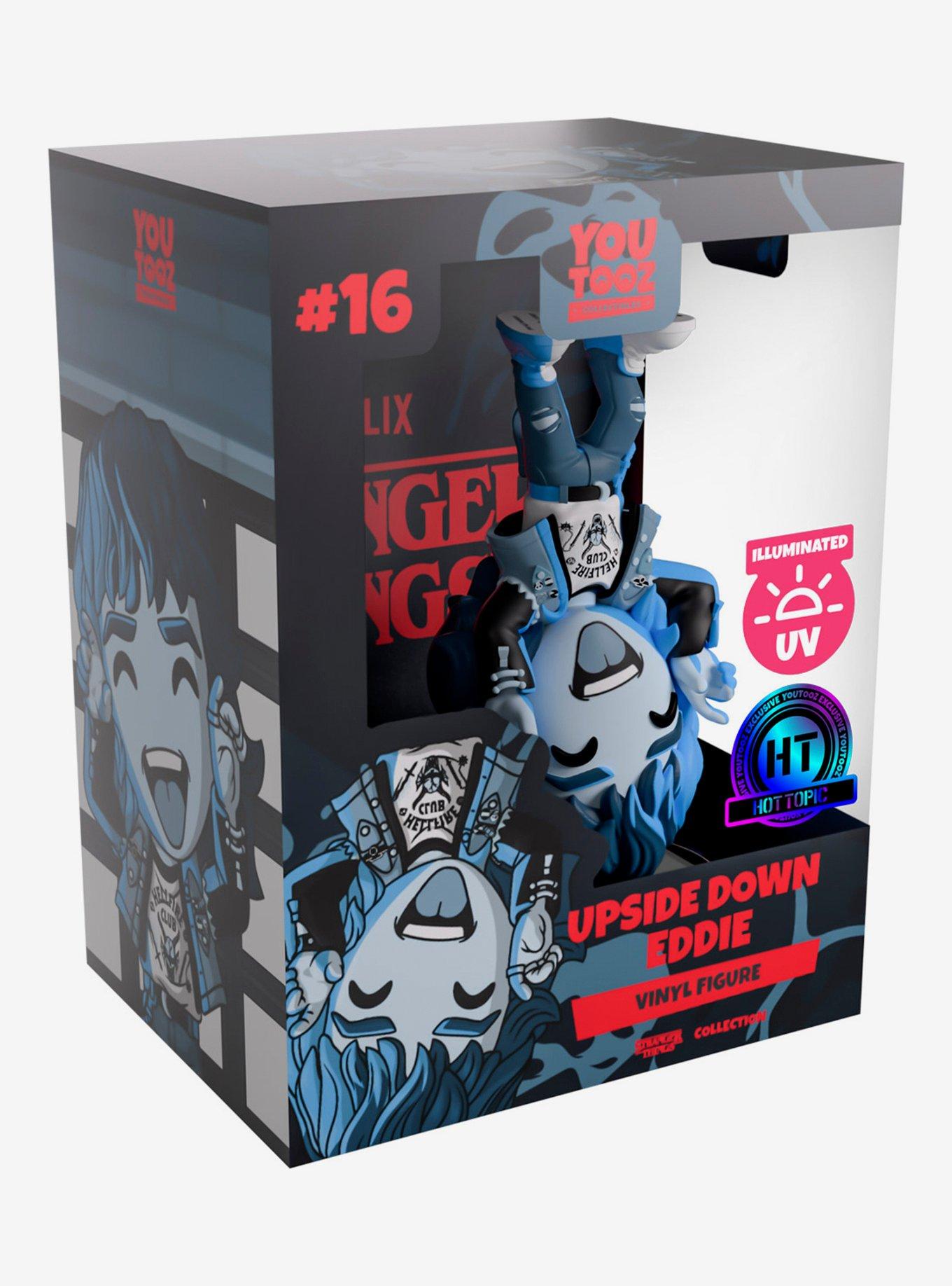 Youtooz Stranger Things Upside Down Eddie Blue Light Vinyl Figure Hot Topic Exclusive, , alternate