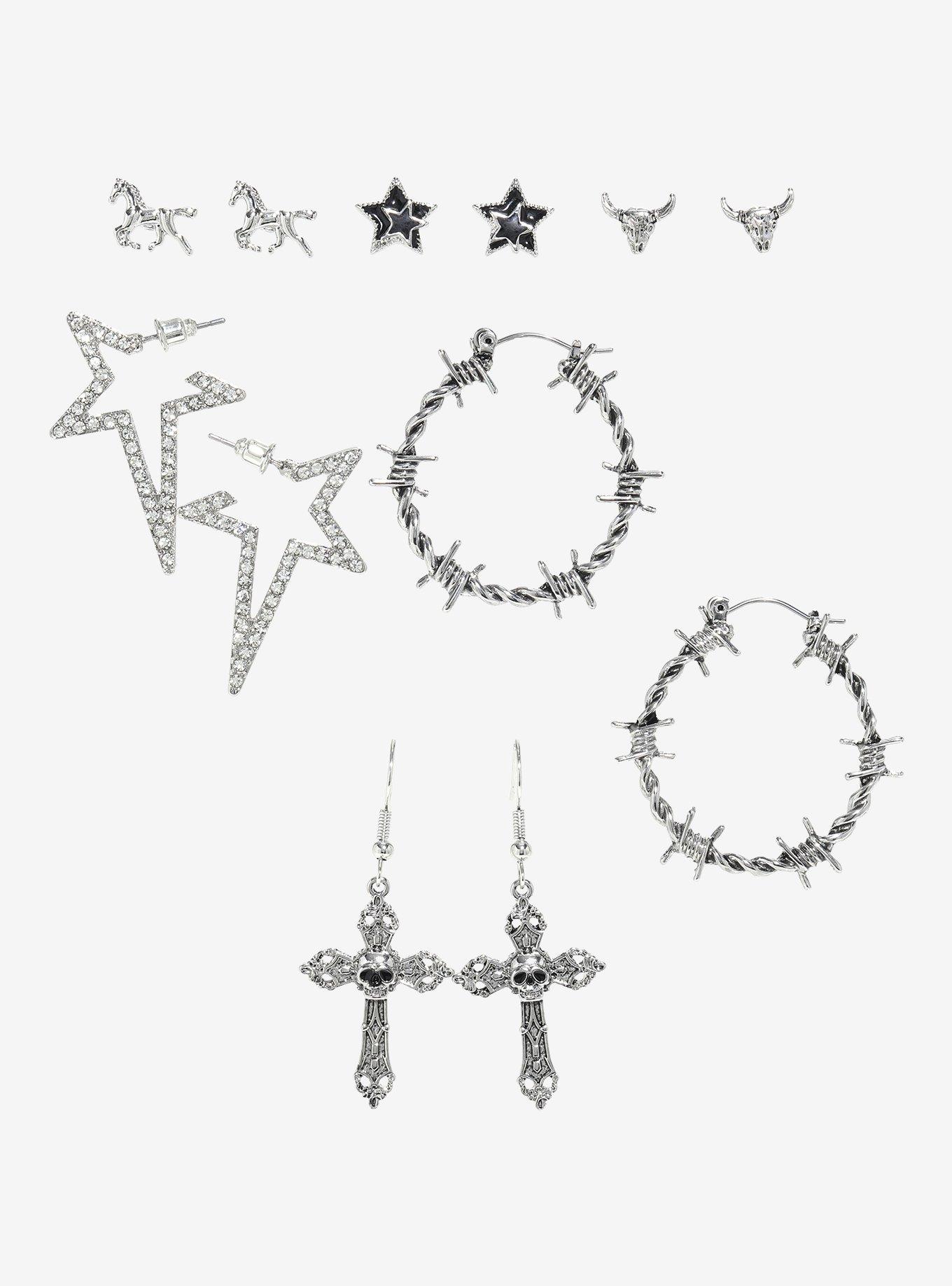 Social Collision Goth Cowboy Earring Set, , alternate - view 2