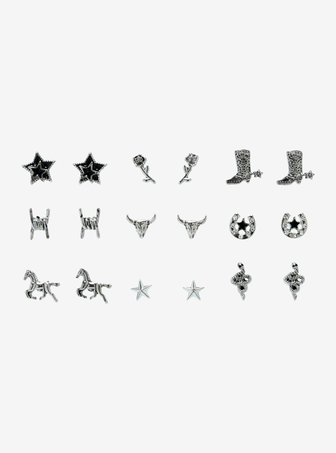 Social Collision Western Cowgirl Earring Set, , hi-res
