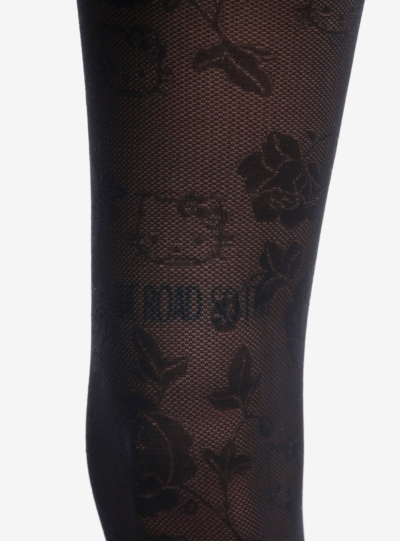 Hello Kitty Black Roses Tights, MULTI, alternate