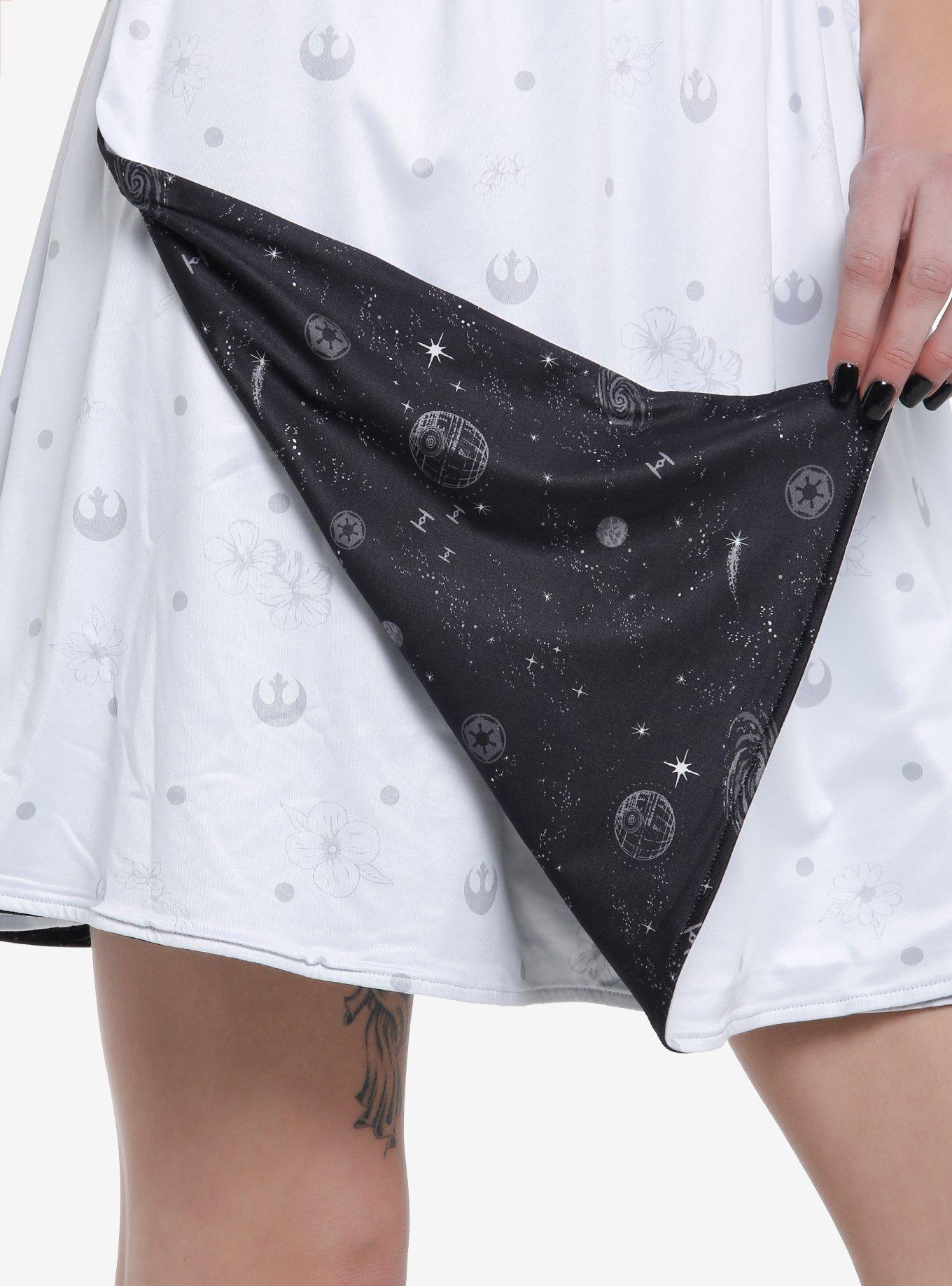Her Universe Star Wars Light & Dark Side Reversible Wrap Dress, BLACK, alternate