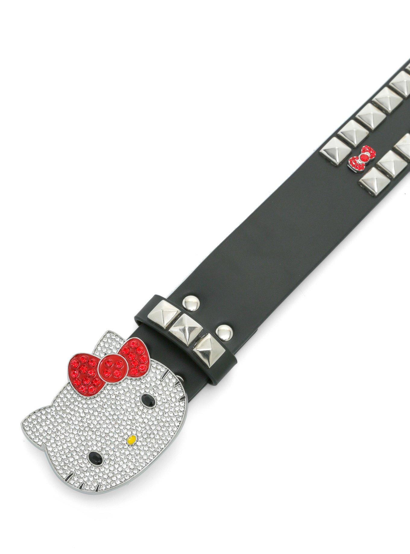 Hello Kitty Bling Pyramid Stud Belt, , hi-res