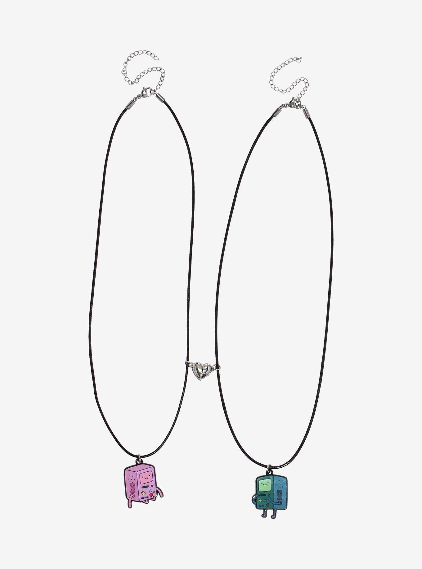 Adventure Time BMO Magnetic Best Friend Cord Necklace Set, , alternate