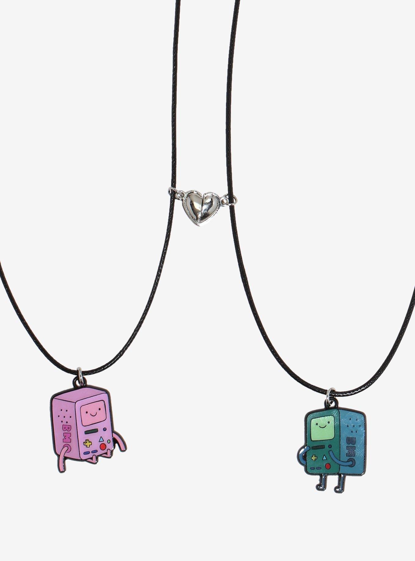Adventure Time BMO Magnetic Best Friend Cord Necklace Set, , alternate