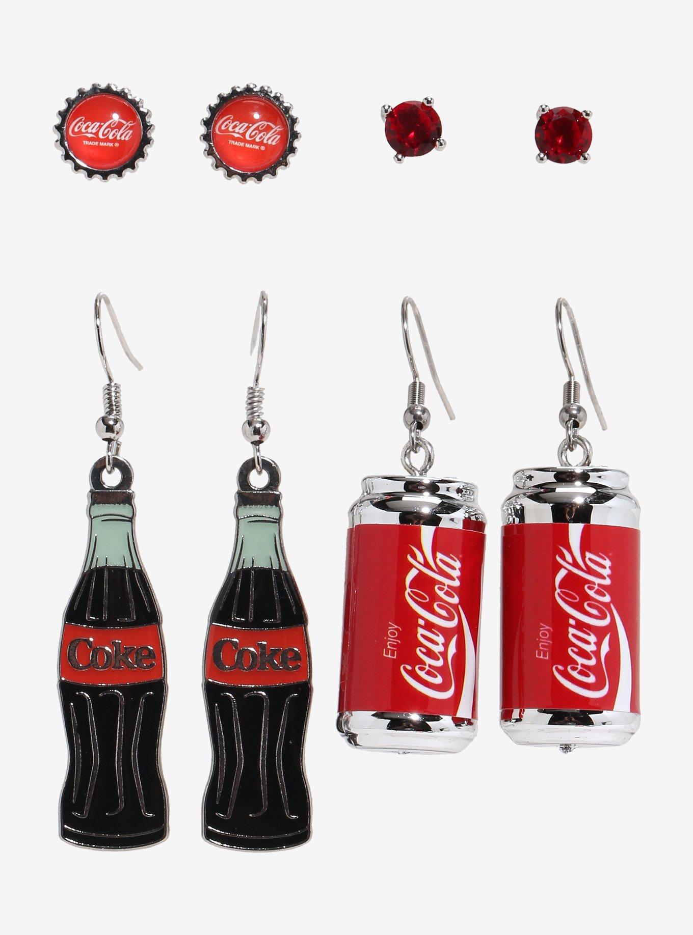 Coca-Cola Soda Can Earring Set, , alternate