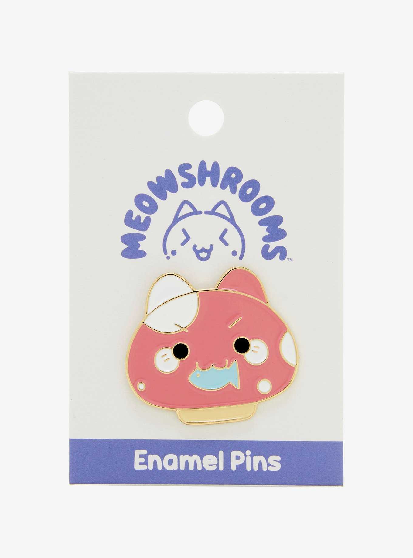 Meowshrooms Pink Enamel Pin — BoxLunch Exclusive, , hi-res