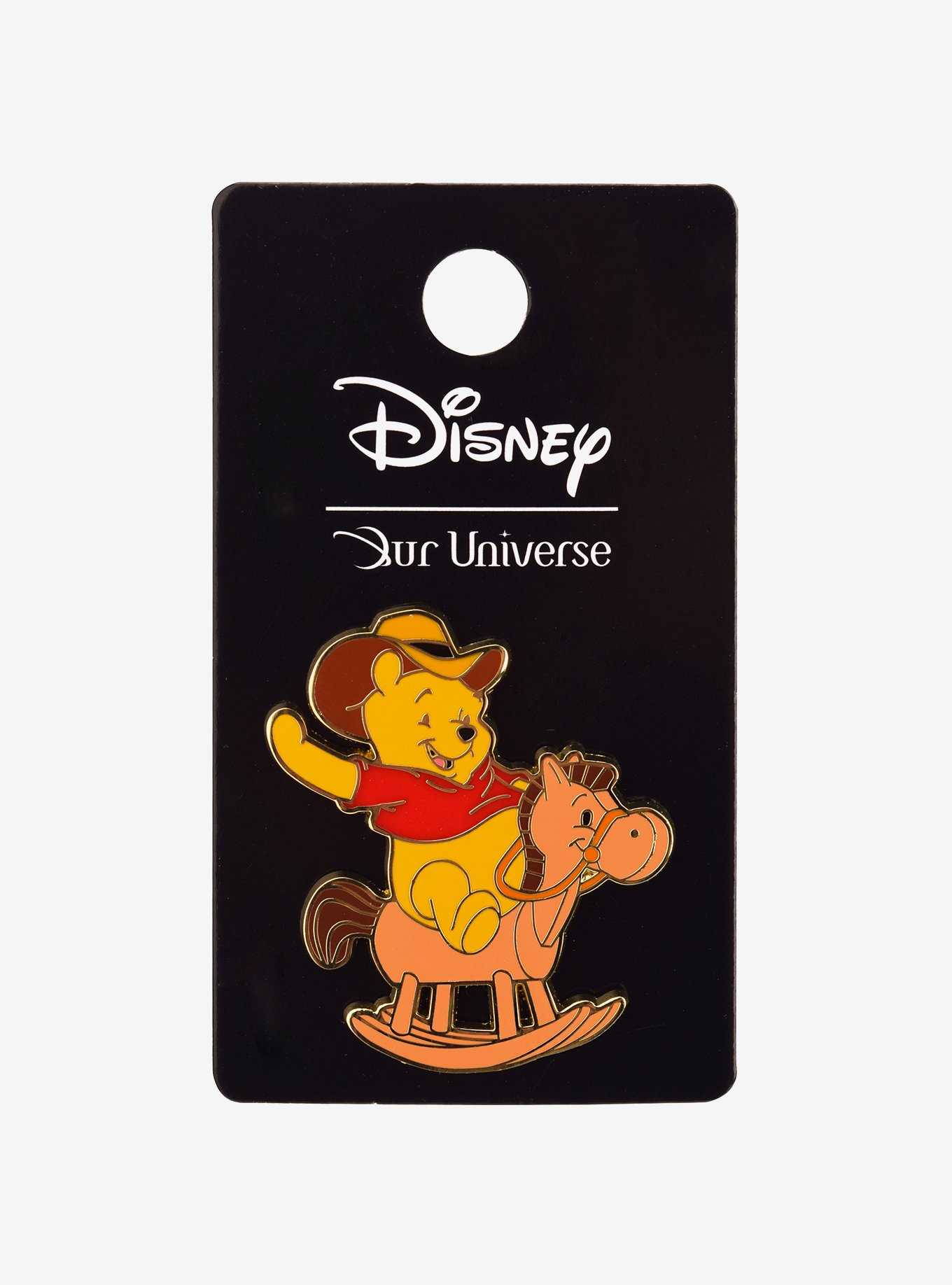 Our Universe Disney Winnie the Pooh Rocking Horse Western Enamel Pin — BoxLunch Exclusive, , hi-res