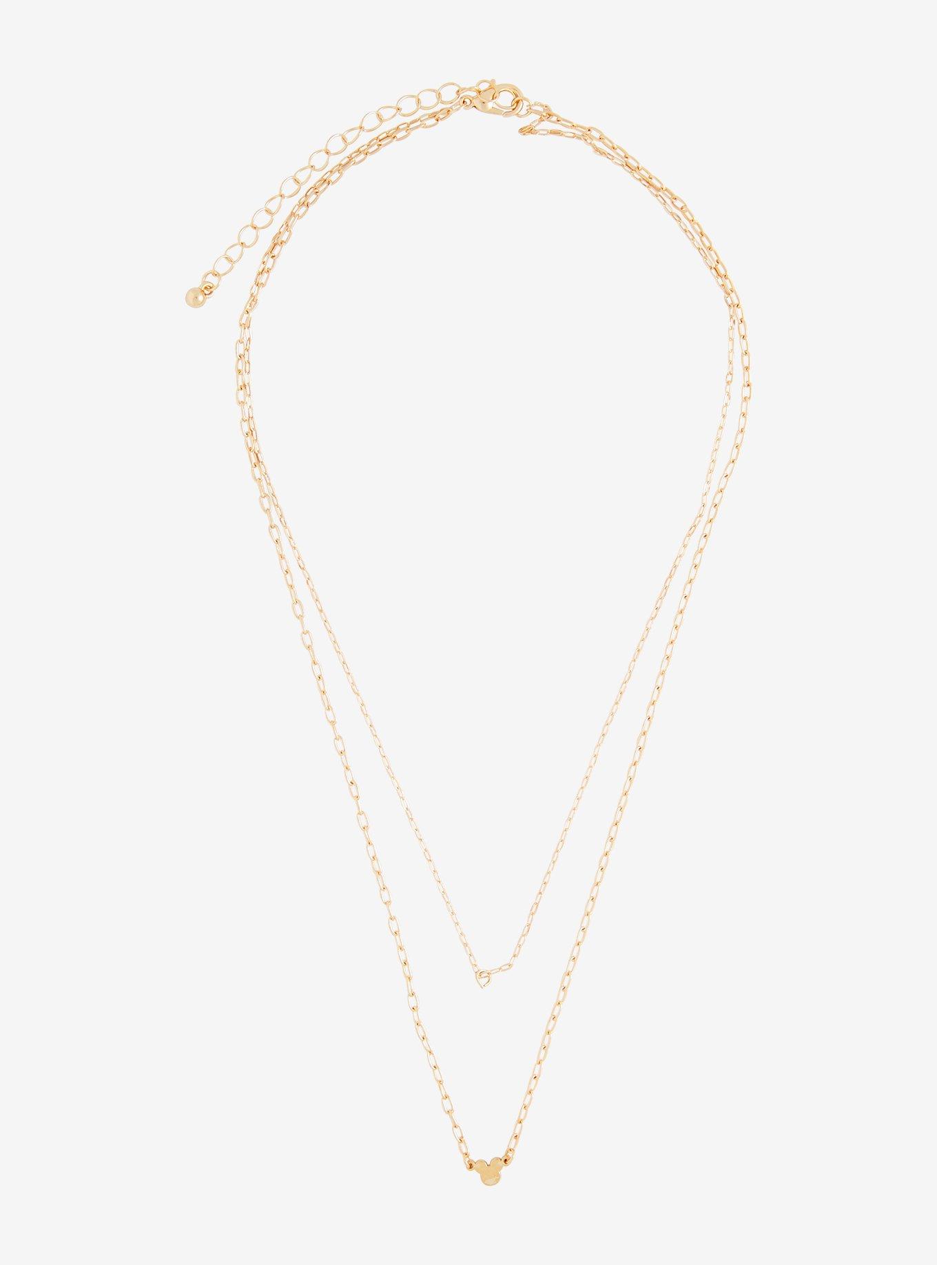 Disney Mickey Mouse Pearl Layered Necklace - BoxLunch Exclusive, , alternate