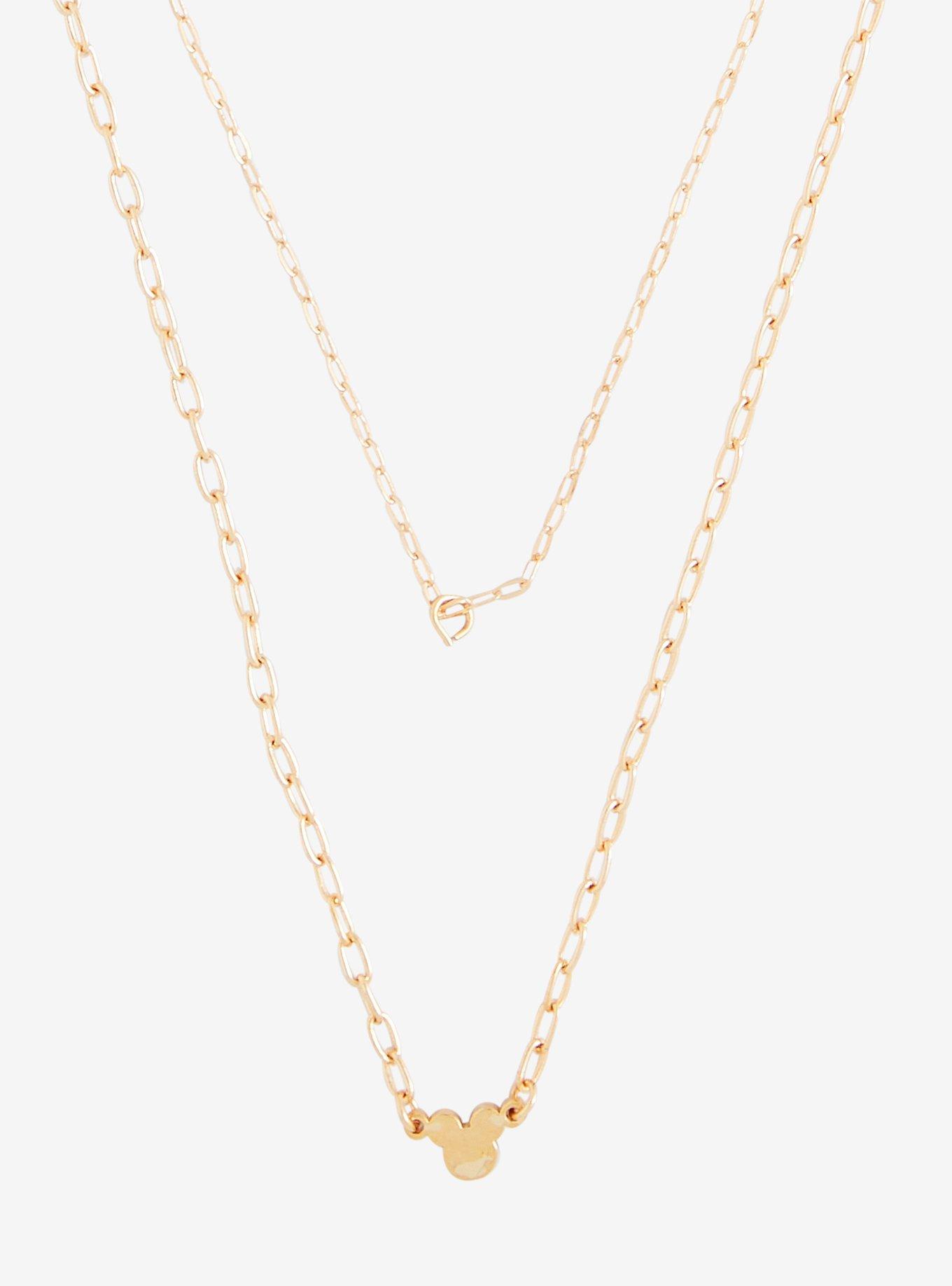 Disney Mickey Mouse Pearl Layered Necklace - BoxLunch Exclusive, , alternate