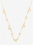 Disney Mickey Mouse Silhouettes Gold Necklace - BoxLunch Exclusive, , alternate