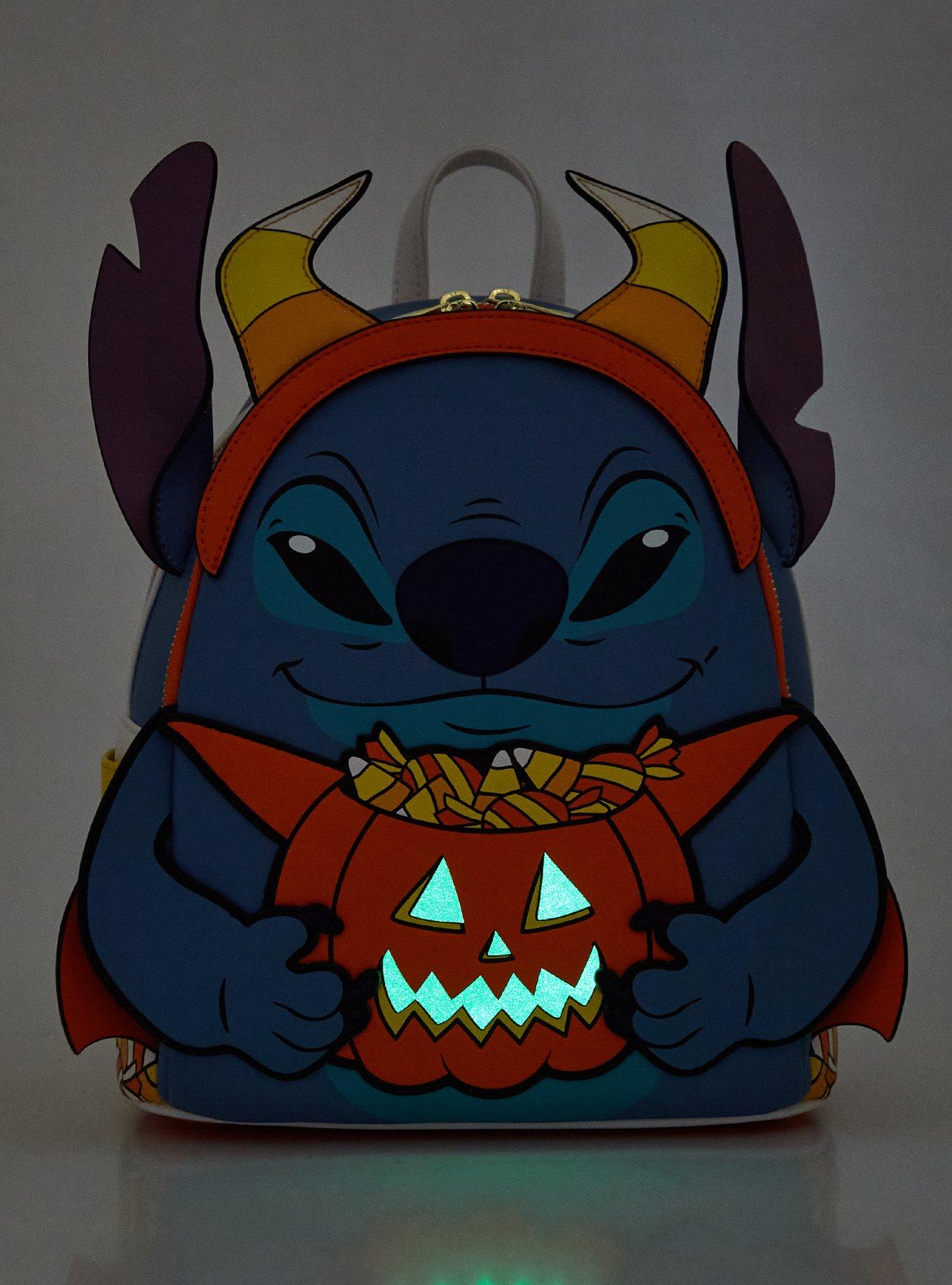 Loungefly Disney Lilo & Stitch Candy Corn Stitch Glow-in-the-Dark Mini Backpack — BoxLunch Exclusive, , alternate