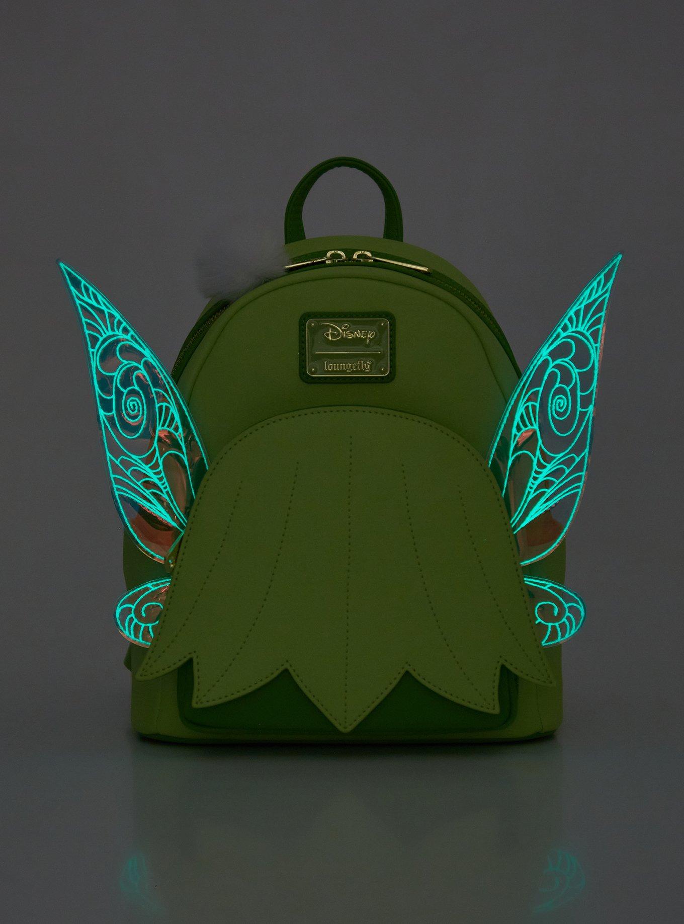 Loungefly Disney Peter Pan Tinker Bell Figural Glow-in-the-Dark Mini Backpack - BoxLunch Exclusive, , alternate