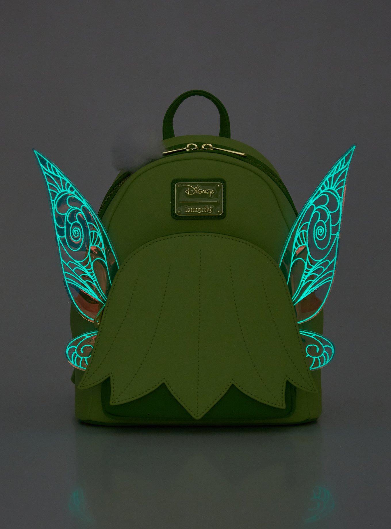 Loungefly Disney Peter Pan Tinker Bell Figural Glow-in-the-Dark Mini Backpack - BoxLunch Exclusive, , hi-res